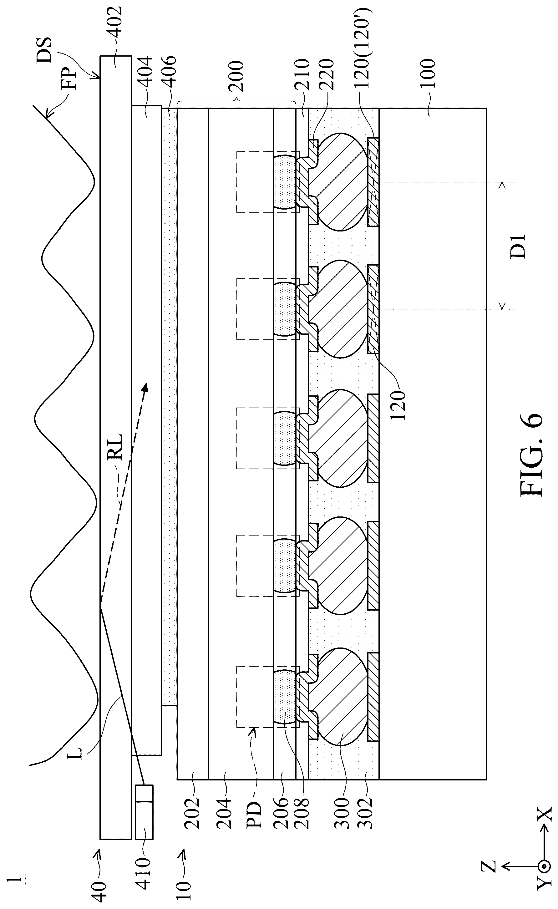 Patent US12433053 Figure 6 – Sensing device and electronic device