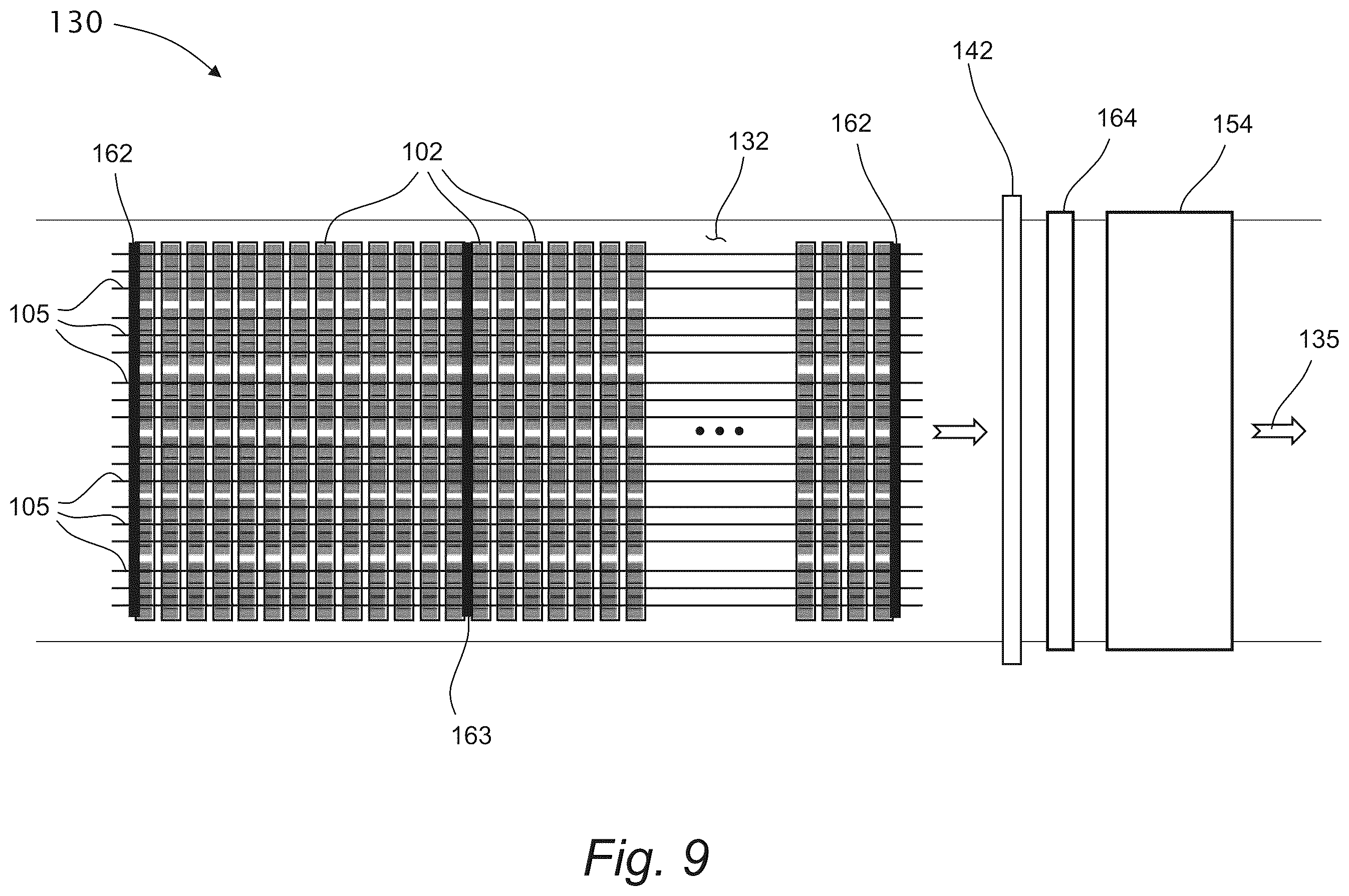 Patent US12433055 Figure 9 – System and methods for manufacturing a crisscross matrix of sub divided solar cells