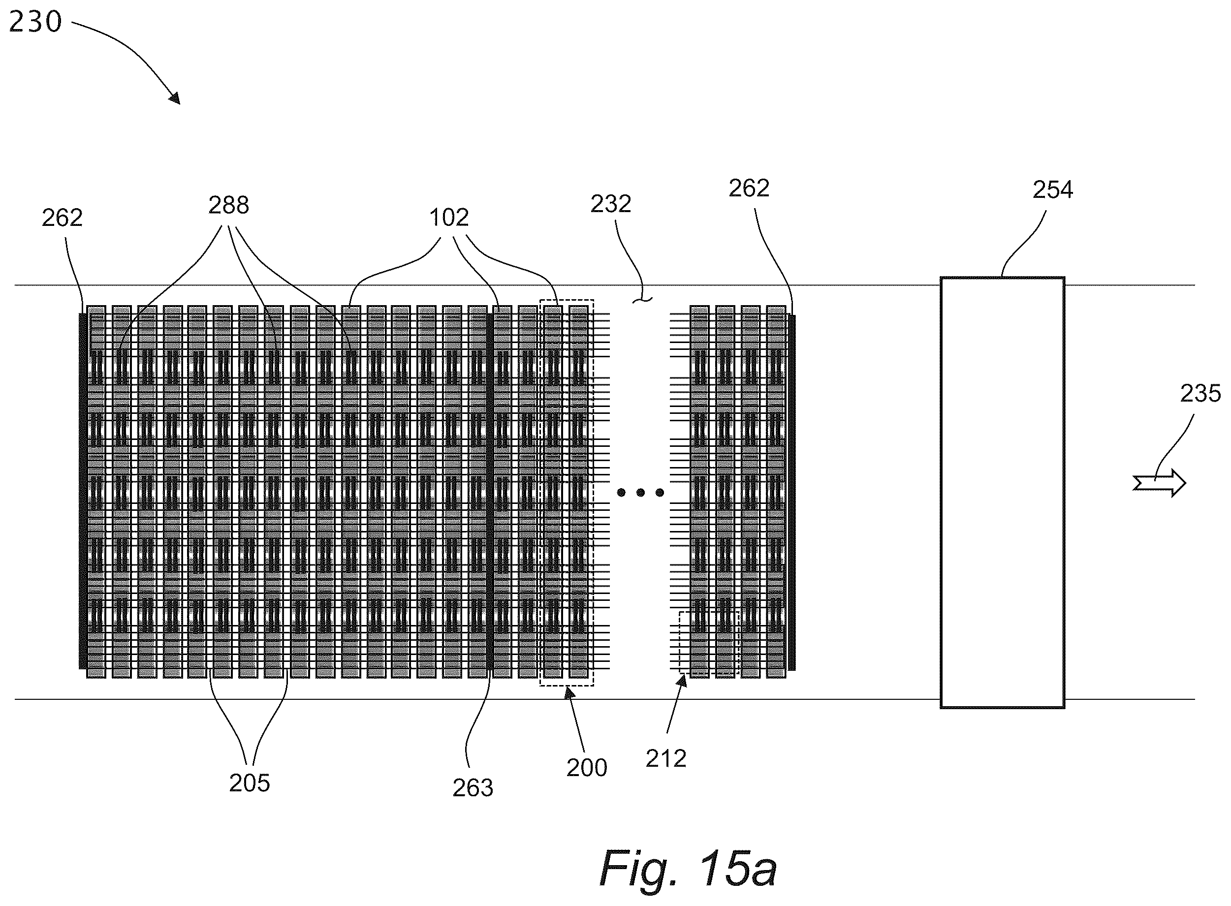 Patent US12433055 Figure 15 – System and methods for manufacturing a crisscross matrix of sub divided solar cells