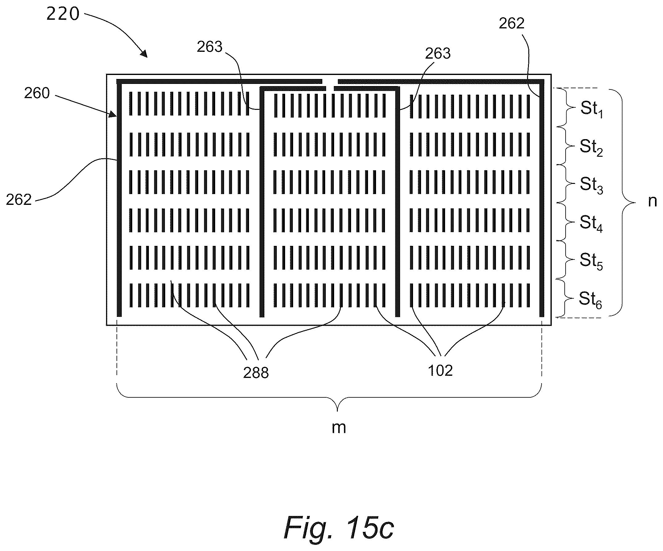Patent US12433055 Figure 17 – System and methods for manufacturing a crisscross matrix of sub divided solar cells