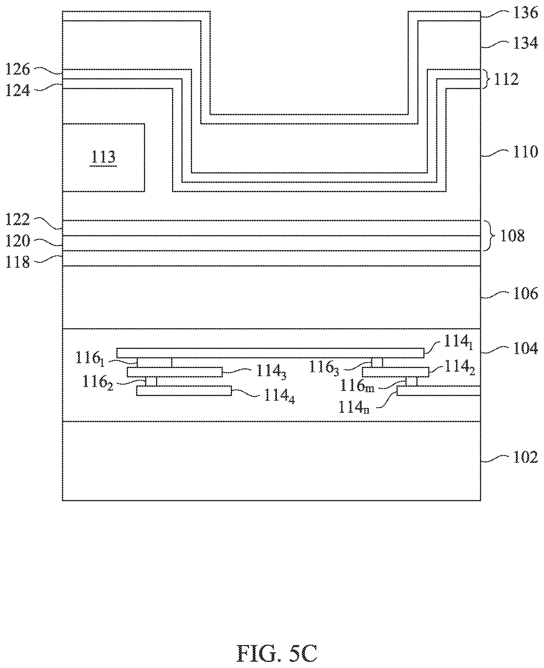 Patent US12433059 Figure 7 – Composite etch stop layers for sensor devices