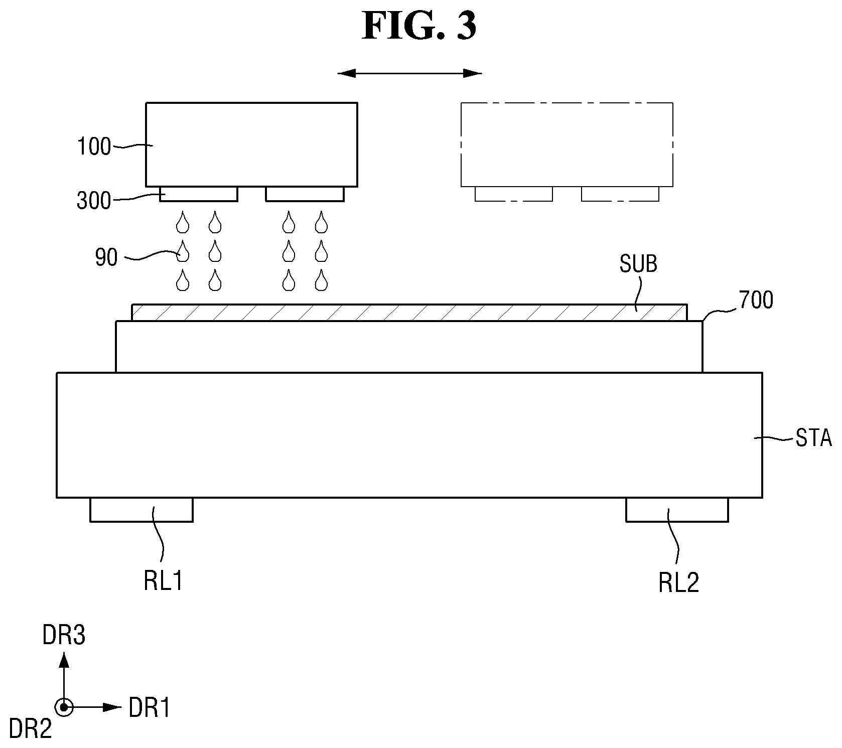 Patent US12433064 Figure 3 – Inkjet printing device, method for aligning bipolar element, and method for manufacturing display device