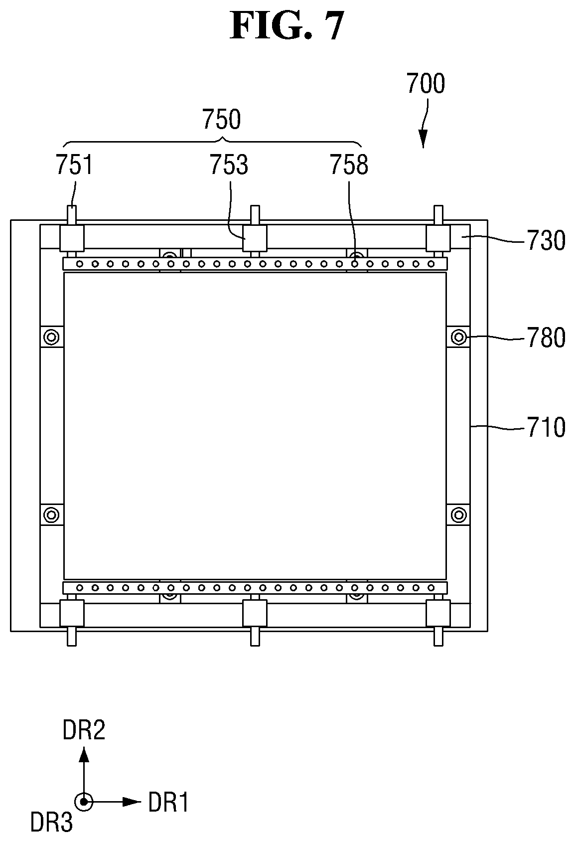 Patent US12433064 Figure 7 – Inkjet printing device, method for aligning bipolar element, and method for manufacturing display device