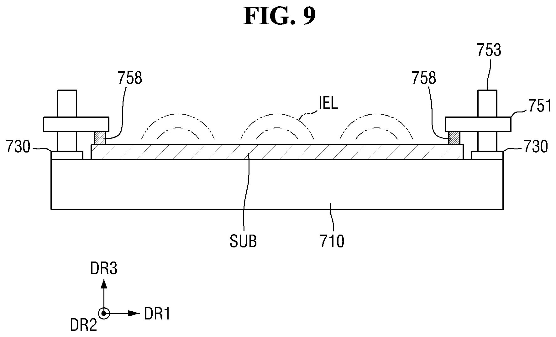 Patent US12433064 Figure 9 – Inkjet printing device, method for aligning bipolar element, and method for manufacturing display device