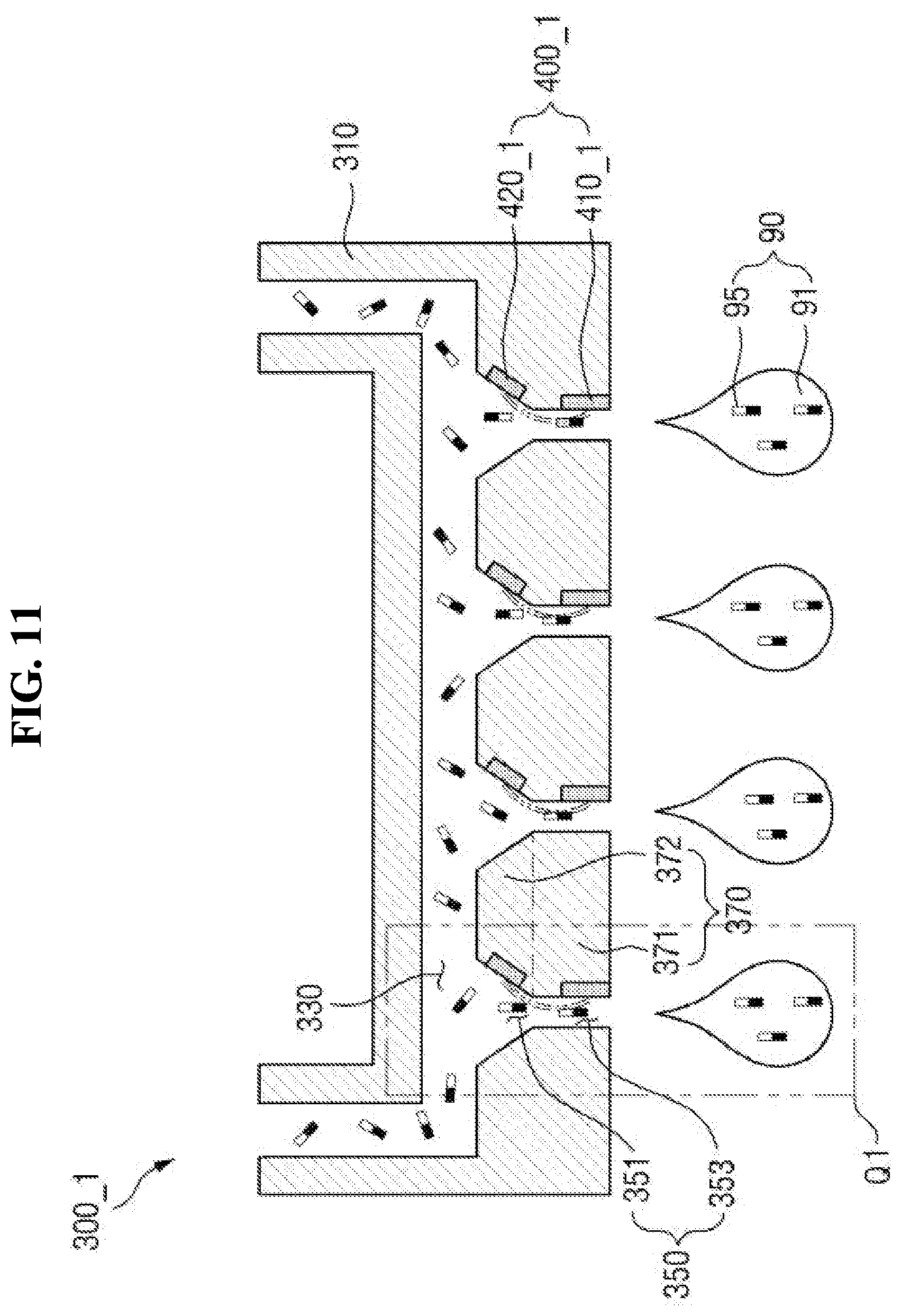 Patent US12433064 Figure 11 – Inkjet printing device, method for aligning bipolar element, and method for manufacturing display device