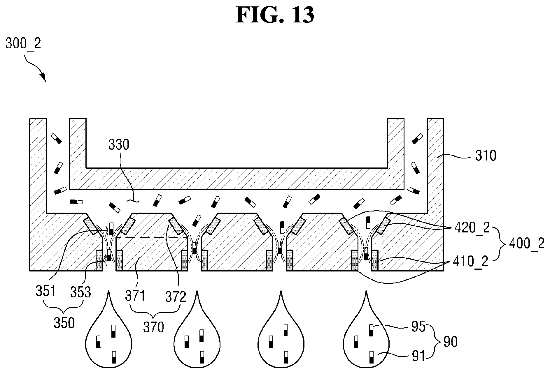Patent US12433064 Figure 13 – Inkjet printing device, method for aligning bipolar element, and method for manufacturing display device