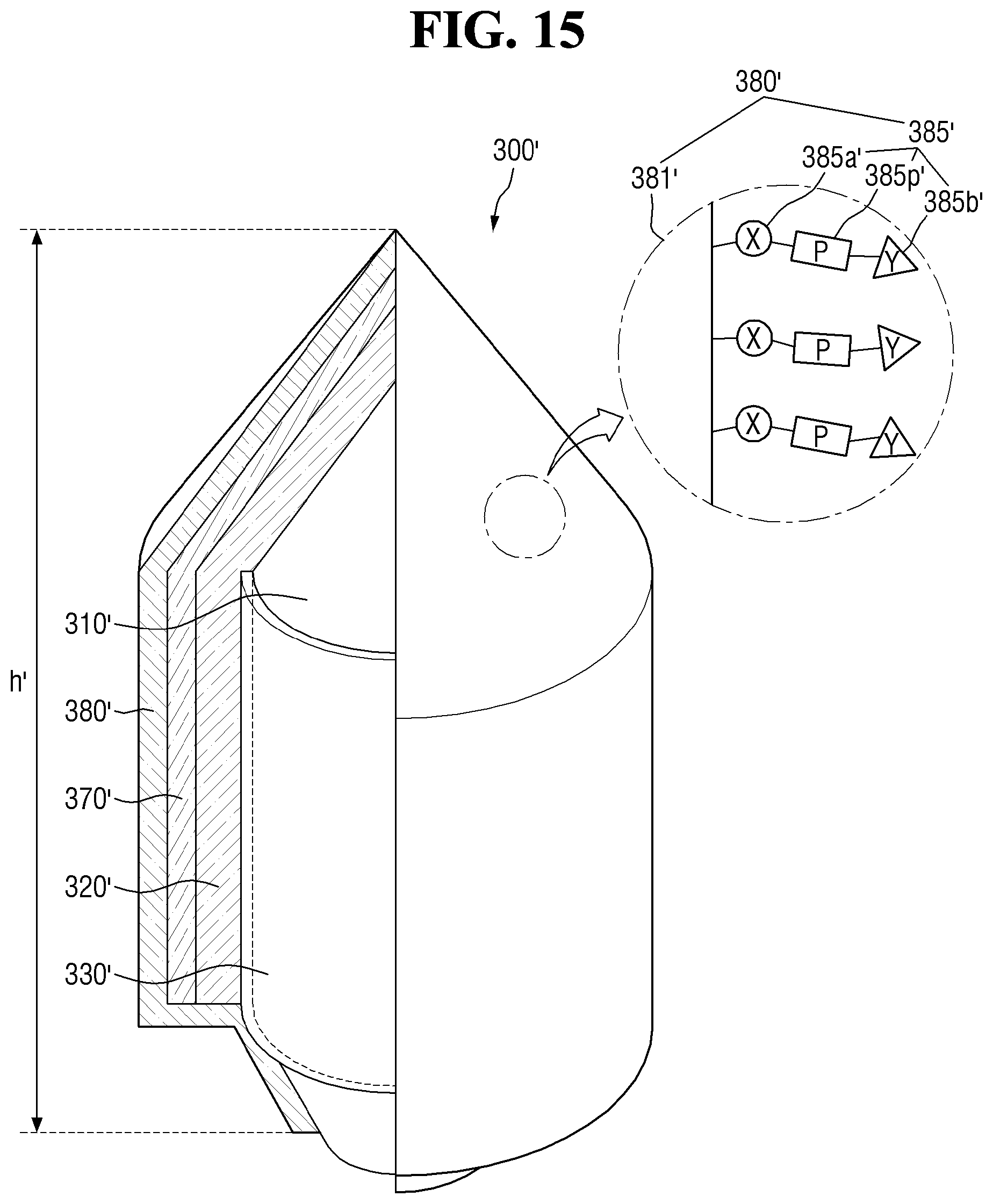 Patent US12433065 Figure 15 – Light-emitting element, display apparatus, and manufacturing method therefor