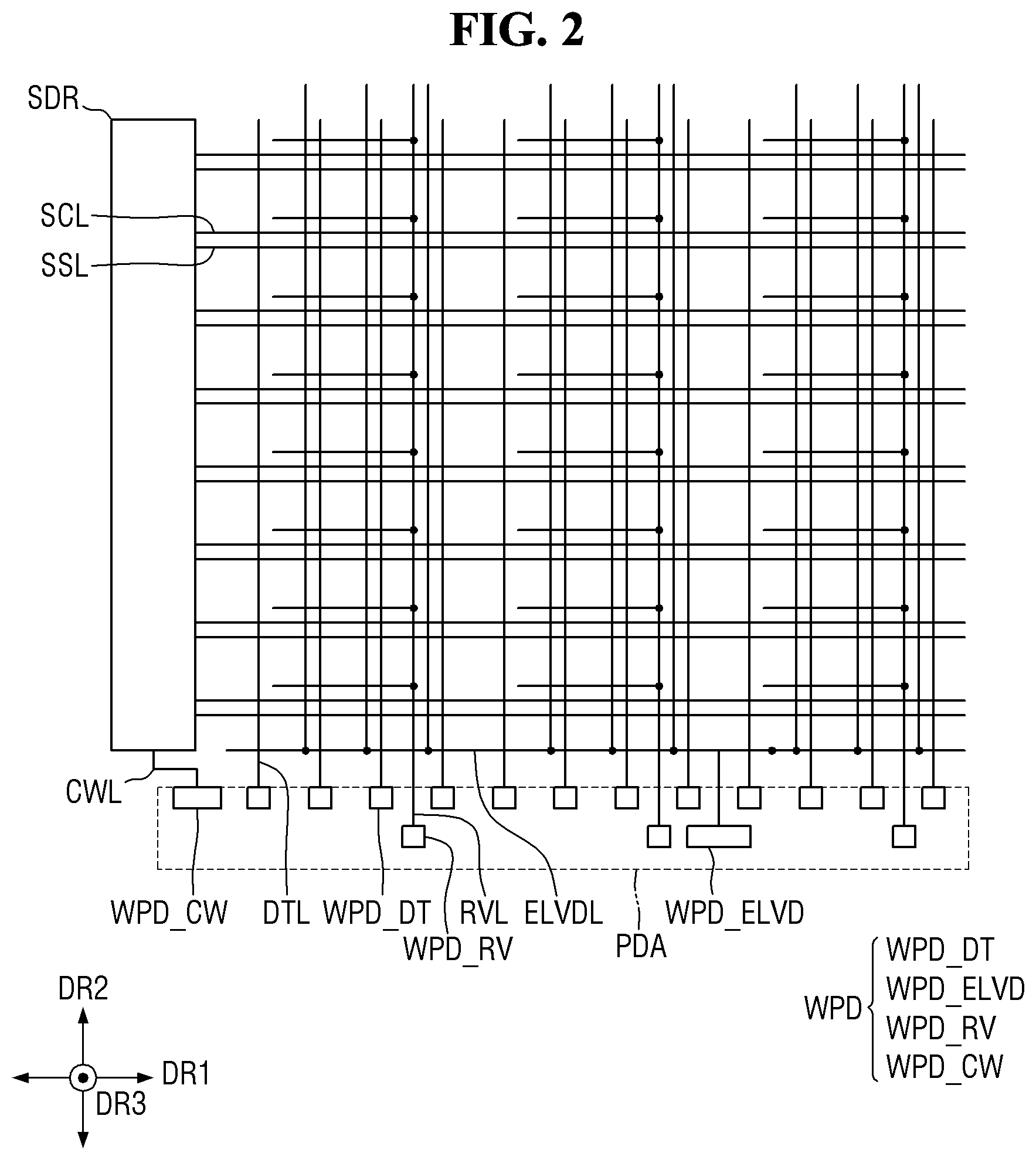 Patent US12433070 Figure 2 – Display device and method for manufacturing the same