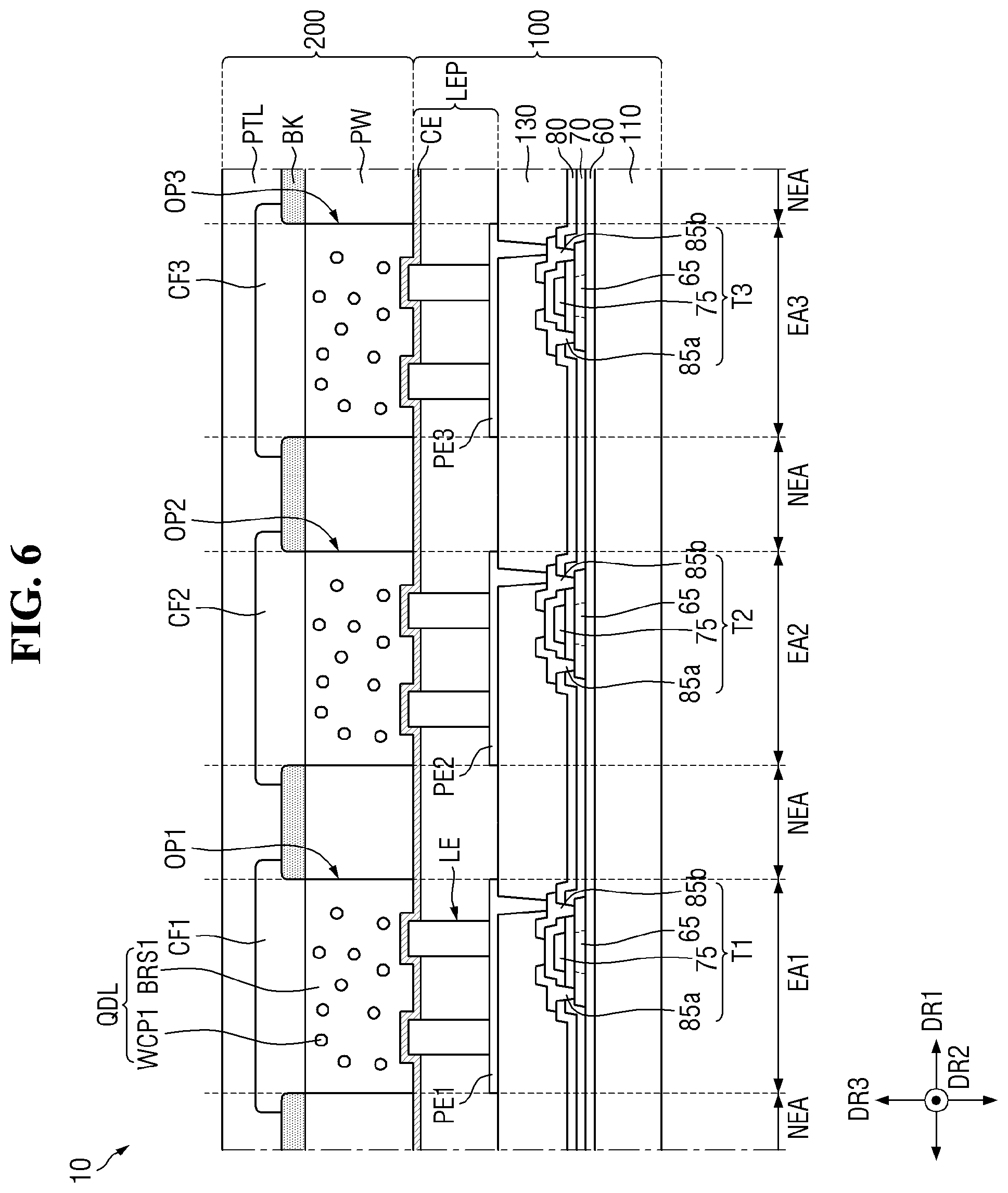 Patent US12433070 Figure 6 – Display device and method for manufacturing the same
