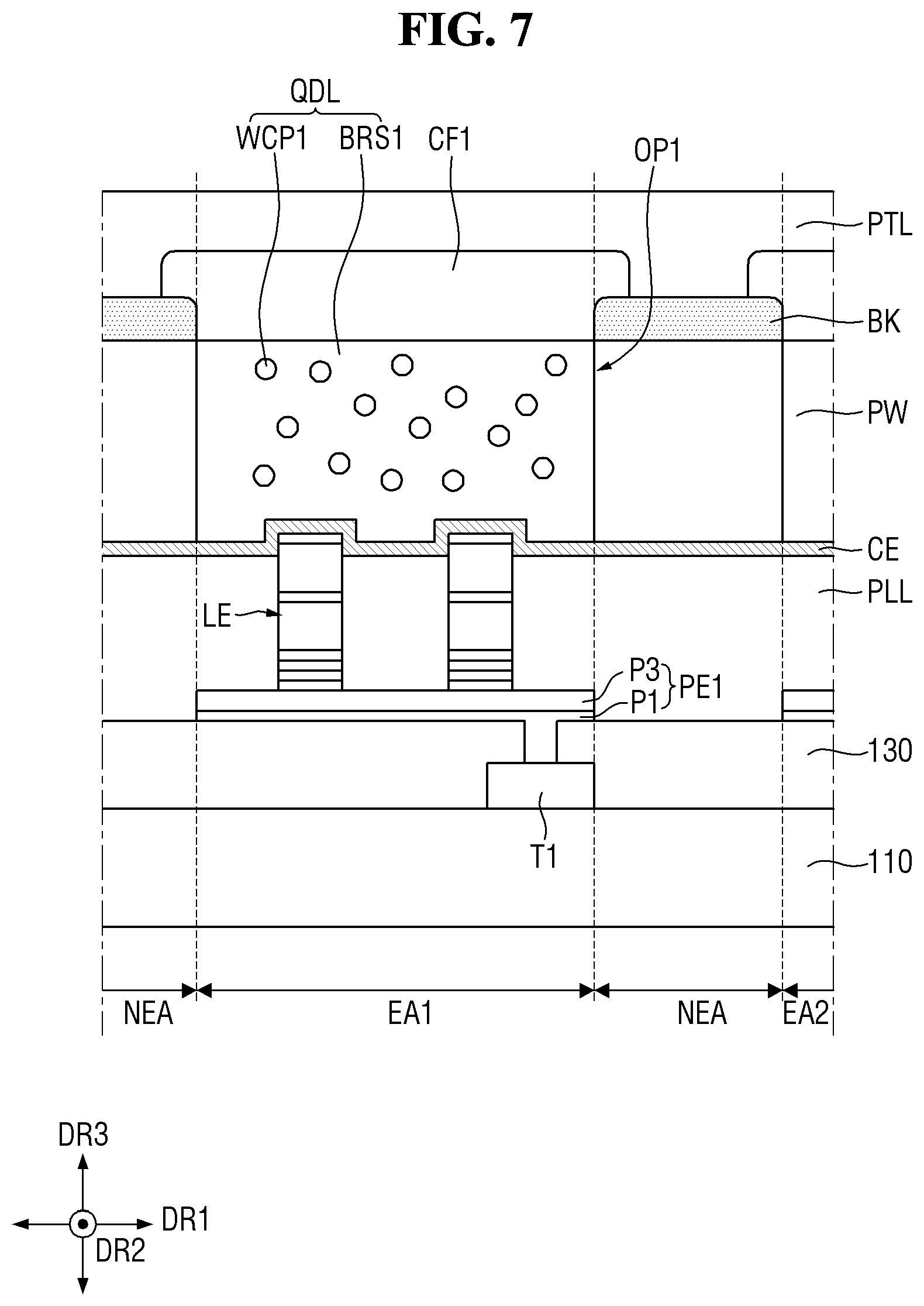 Patent US12433070 Figure 7 – Display device and method for manufacturing the same