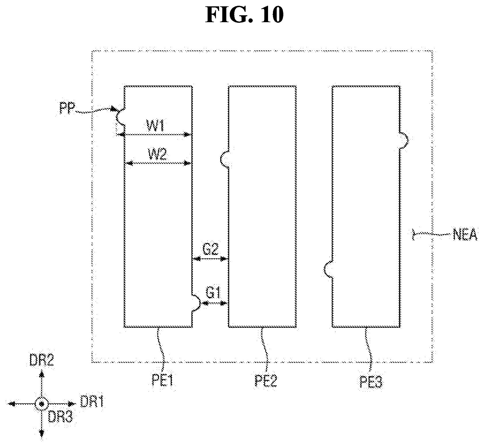 Patent US12433070 Figure 10 – Display device and method for manufacturing the same