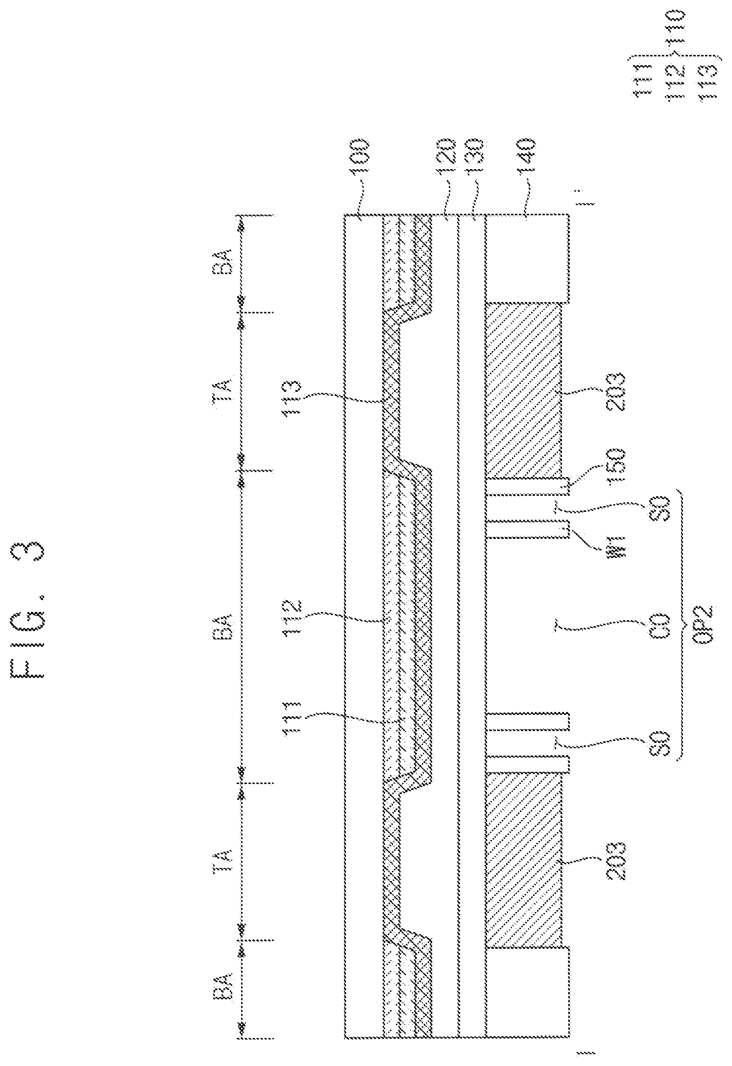 Patent US12433073 Figure 3 – Color conversion substrate and display device