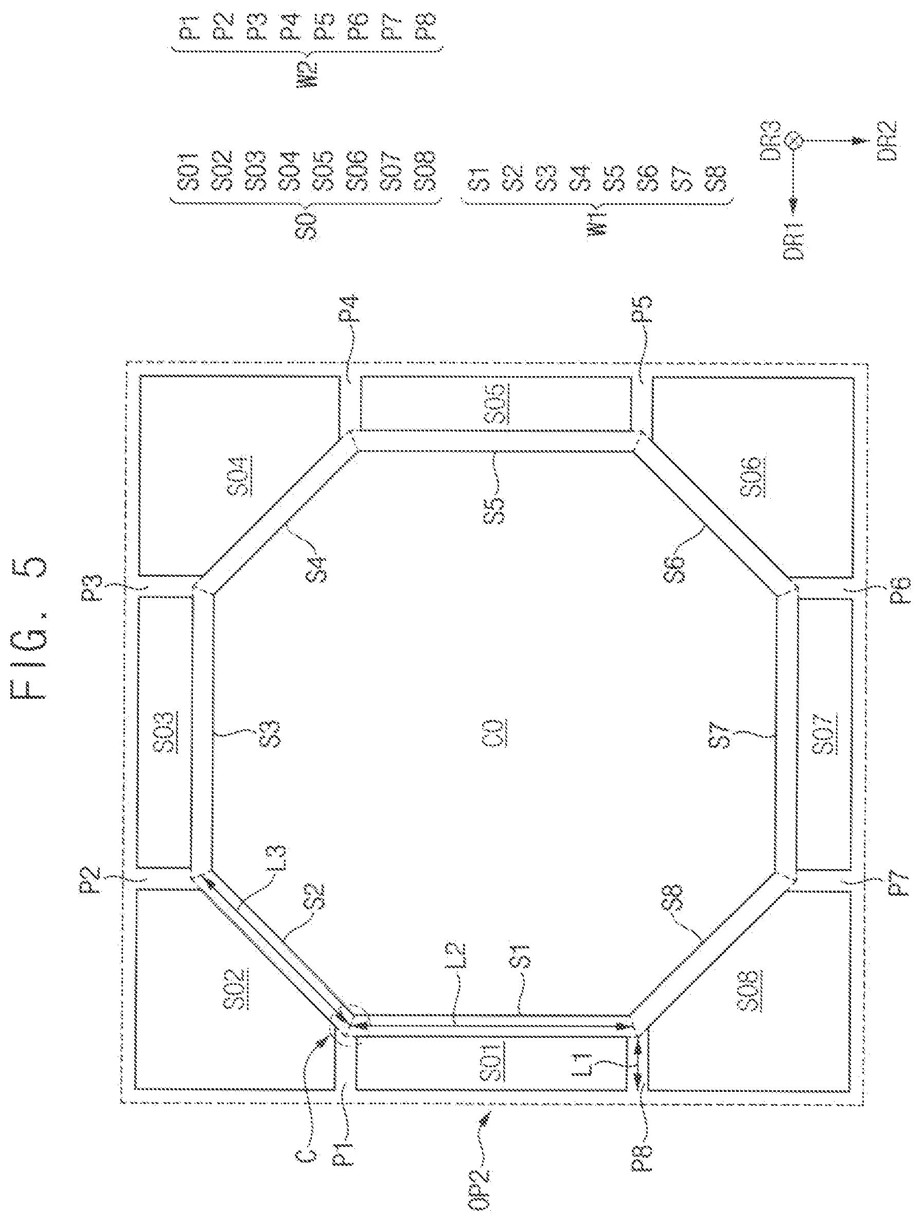 Patent US12433073 Figure 5 – Color conversion substrate and display device