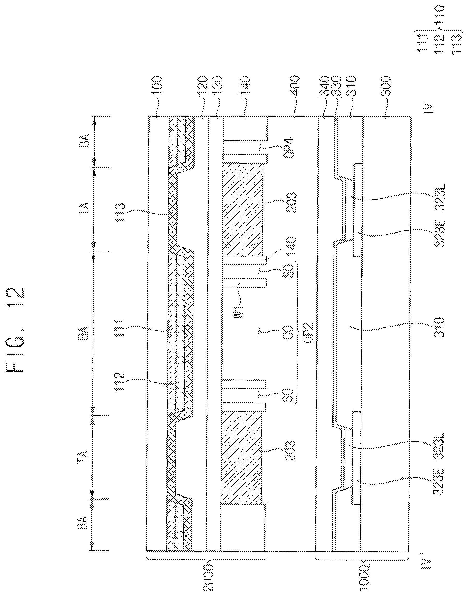Patent US12433073 Figure 12 – Color conversion substrate and display device