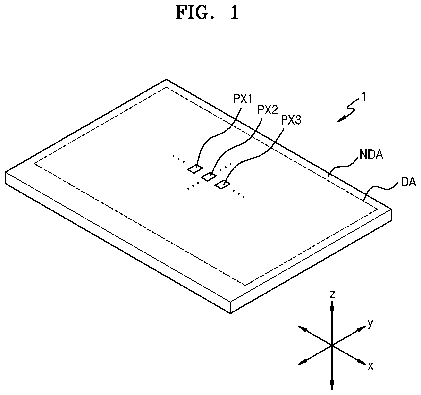 Patent US12433074 Figure 1 – Display apparatus