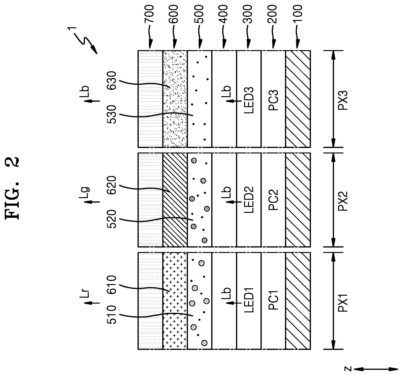 Patent US12433074 Figure 2 – Display apparatus