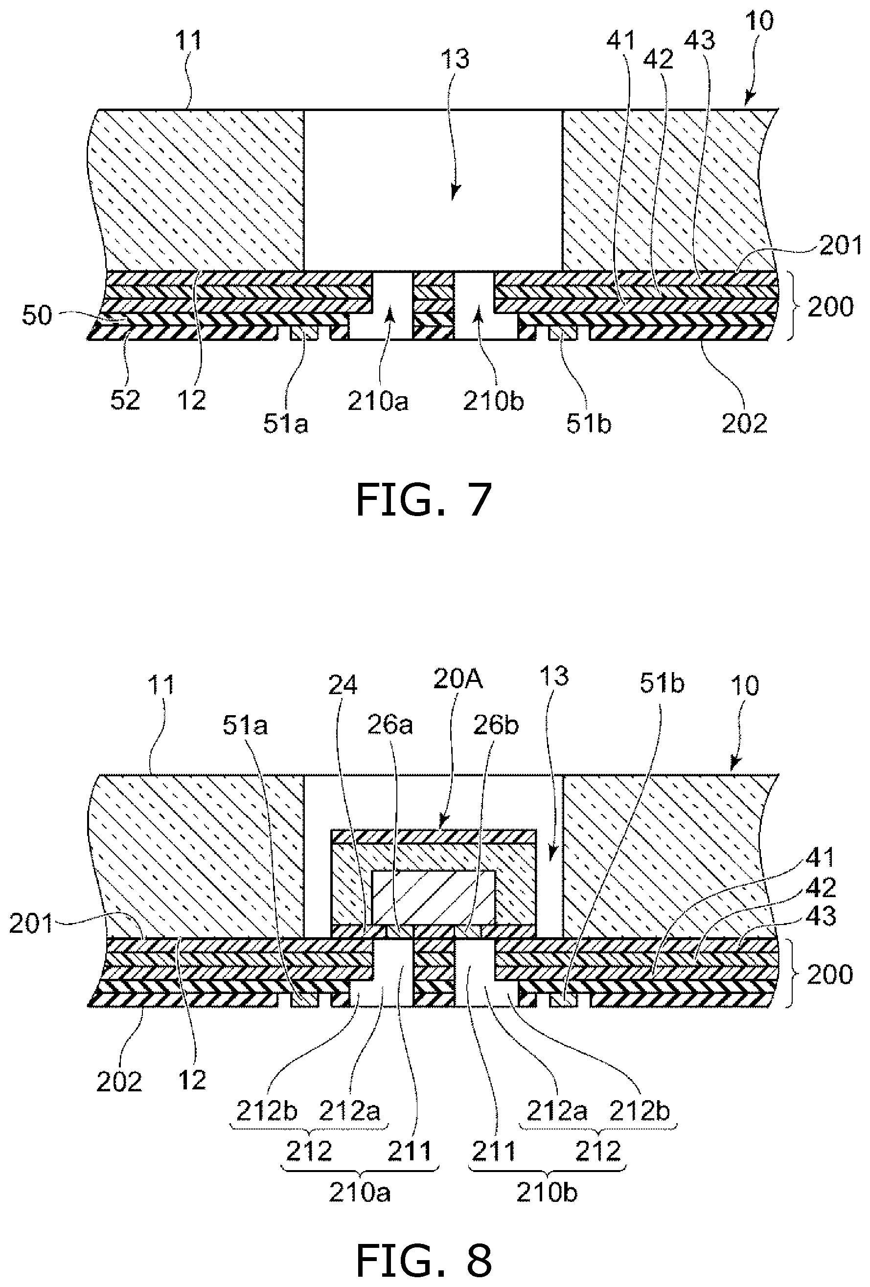 Patent US12433077 Figure 7 – Light-emitting device including support member with hole portion