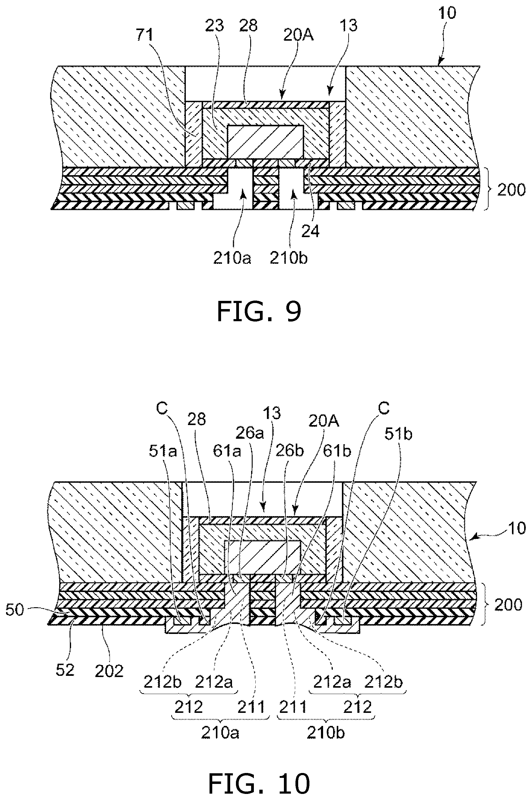 Patent US12433077 Figure 8 – Light-emitting device including support member with hole portion