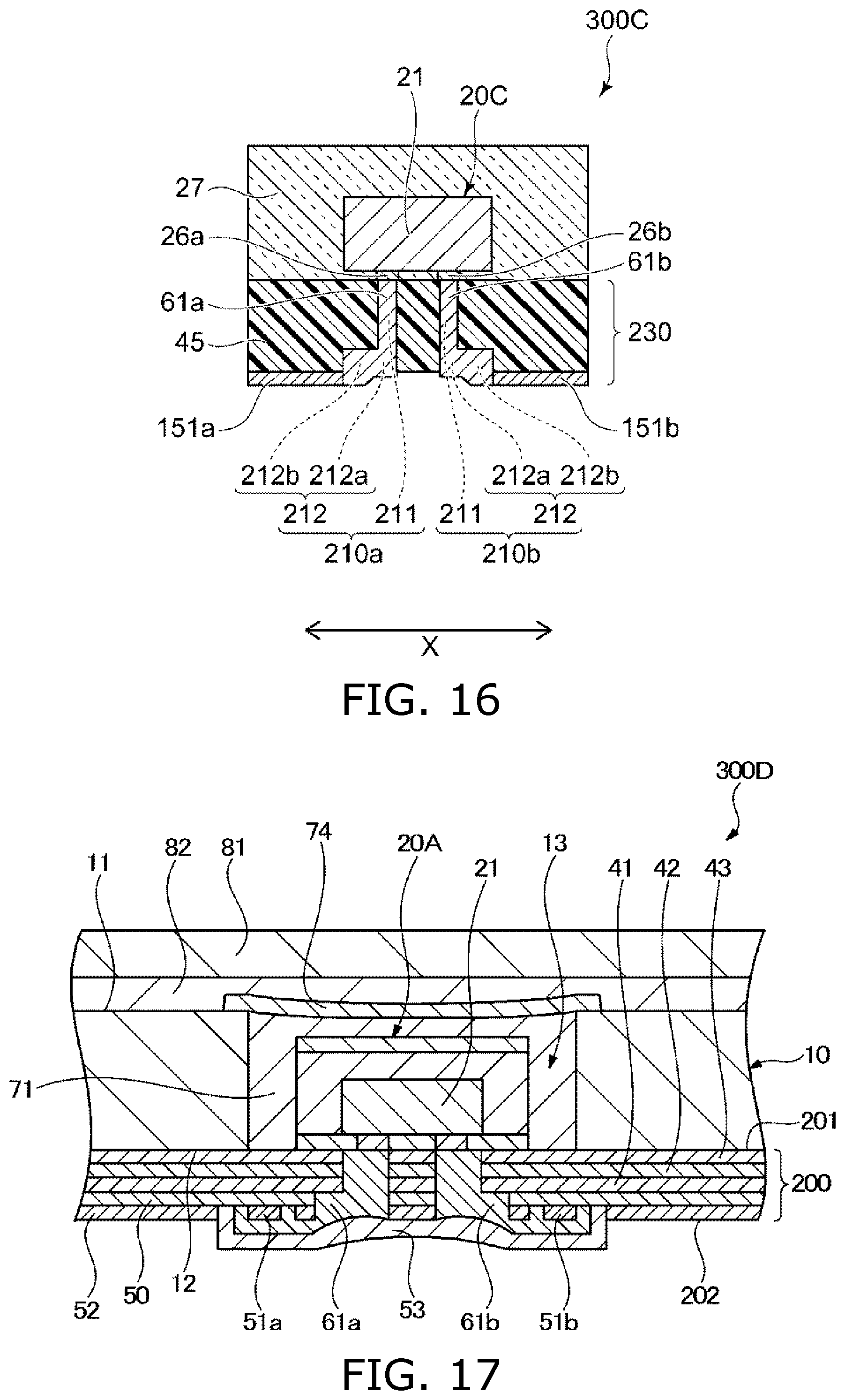 Patent US12433077 Figure 15 – Light-emitting device including support member with hole portion
