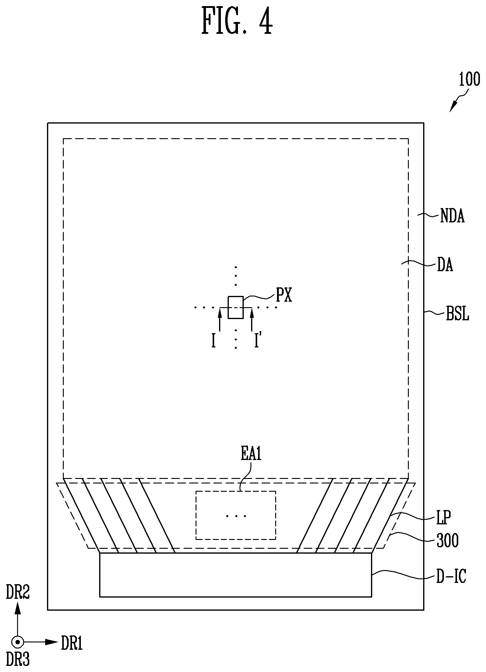 Patent US12433078 Figure 3 – Display device having decreased probaillity of short circuits