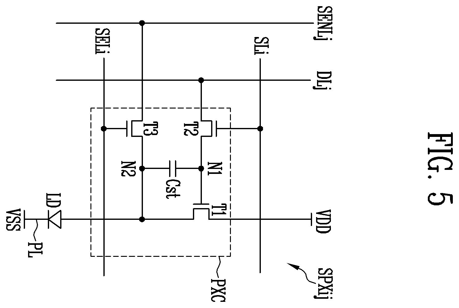 Patent US12433078 Figure 4 – Display device having decreased probaillity of short circuits