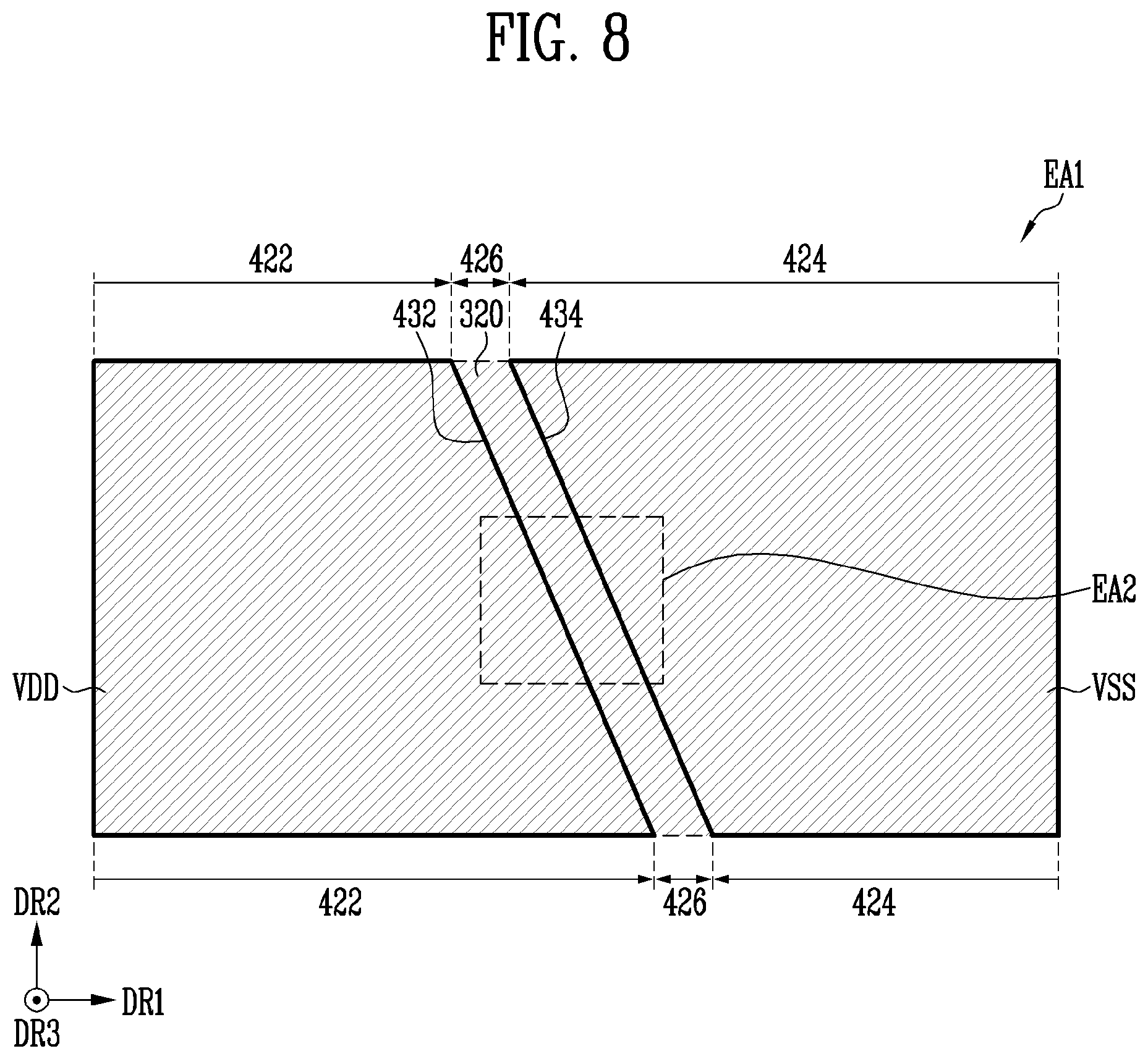 Patent US12433078 Figure 7 – Display device having decreased probaillity of short circuits
