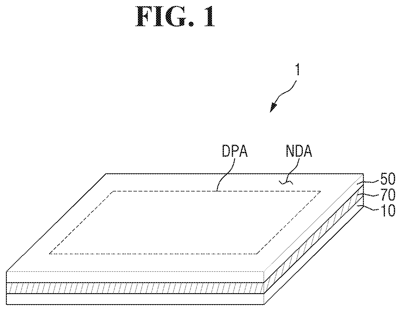 Patent US12433079 Figure 1 – Display device