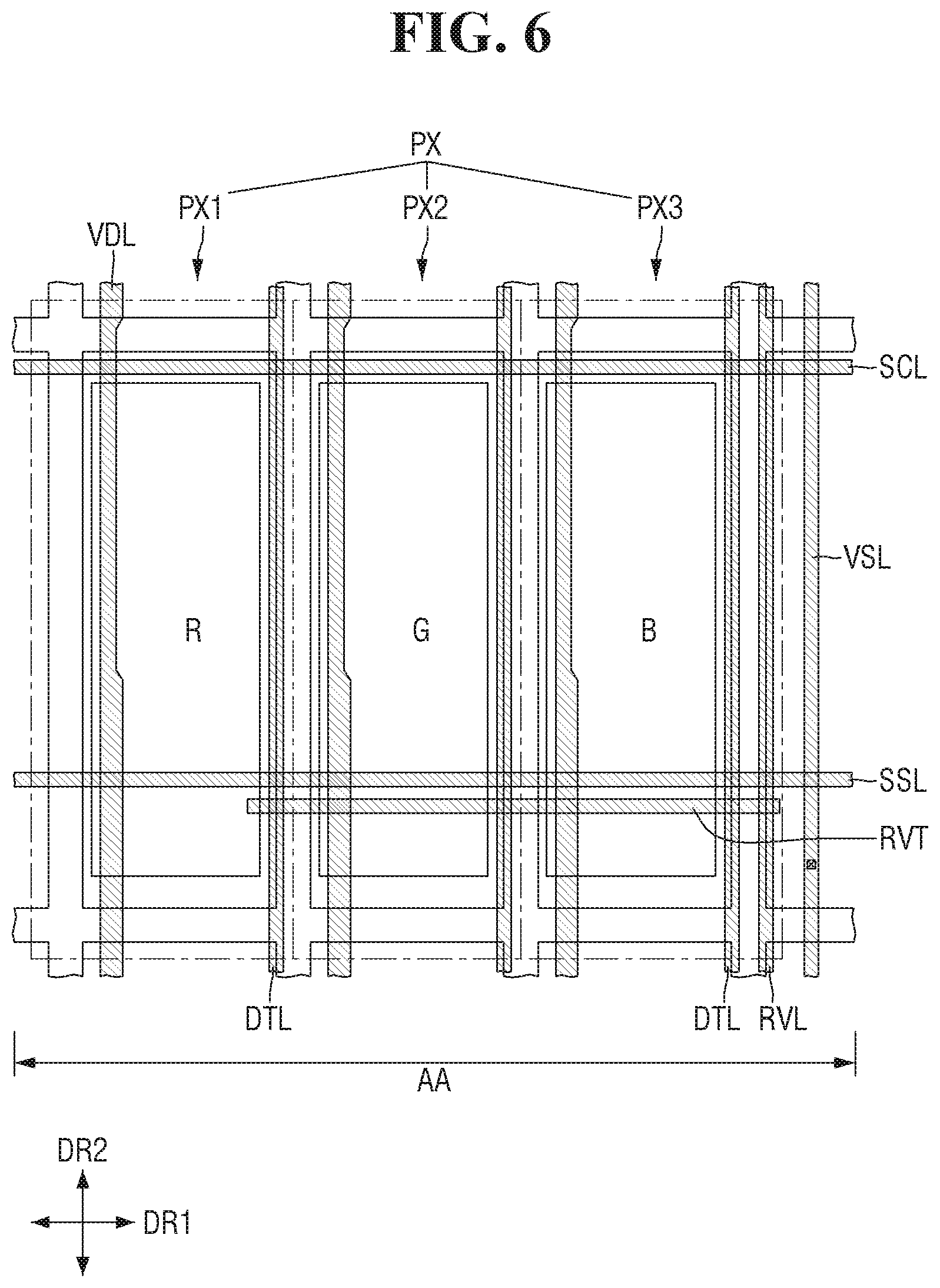 Patent US12433079 Figure 6 – Display device