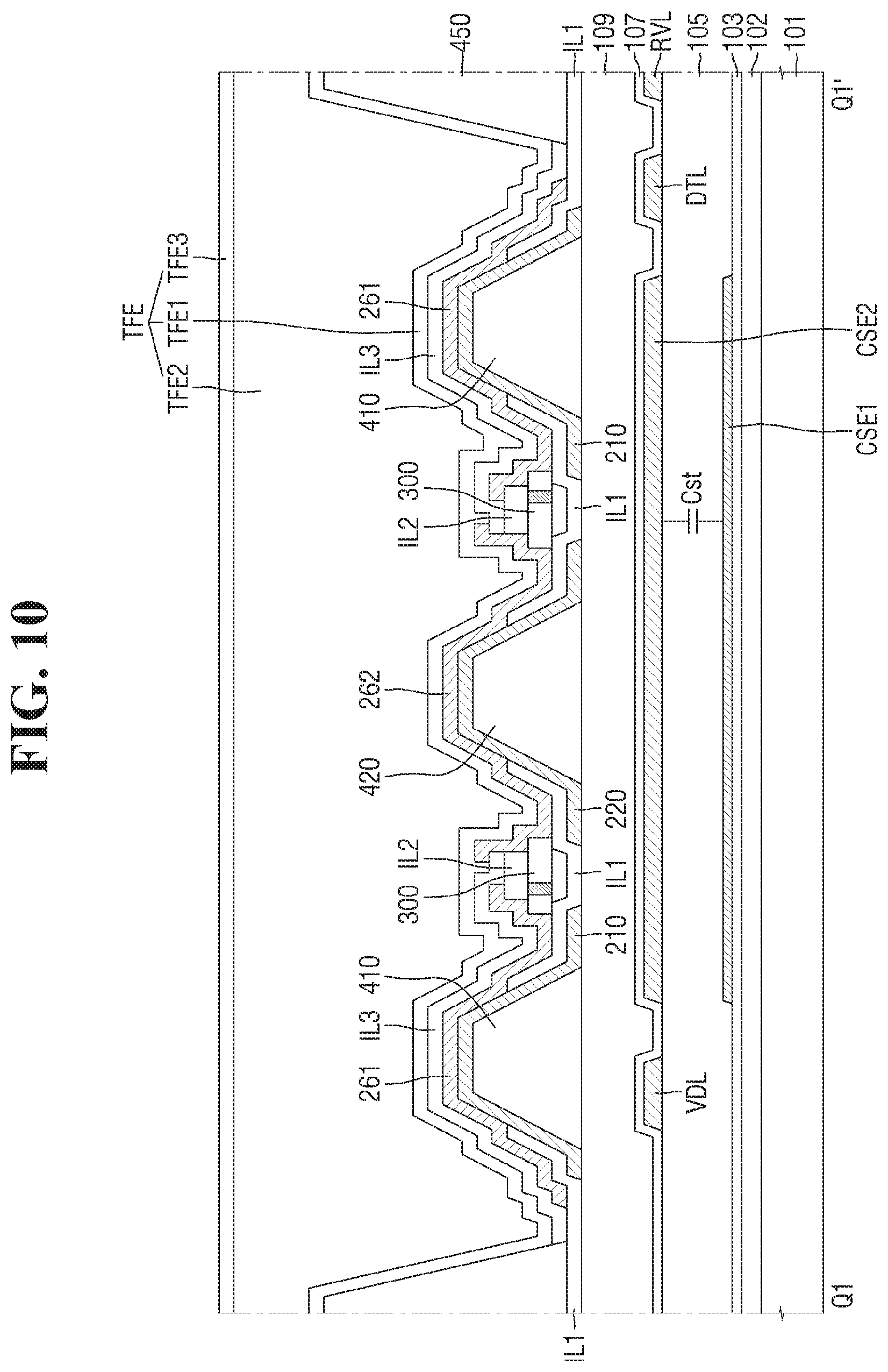 Patent US12433079 Figure 10 – Display device