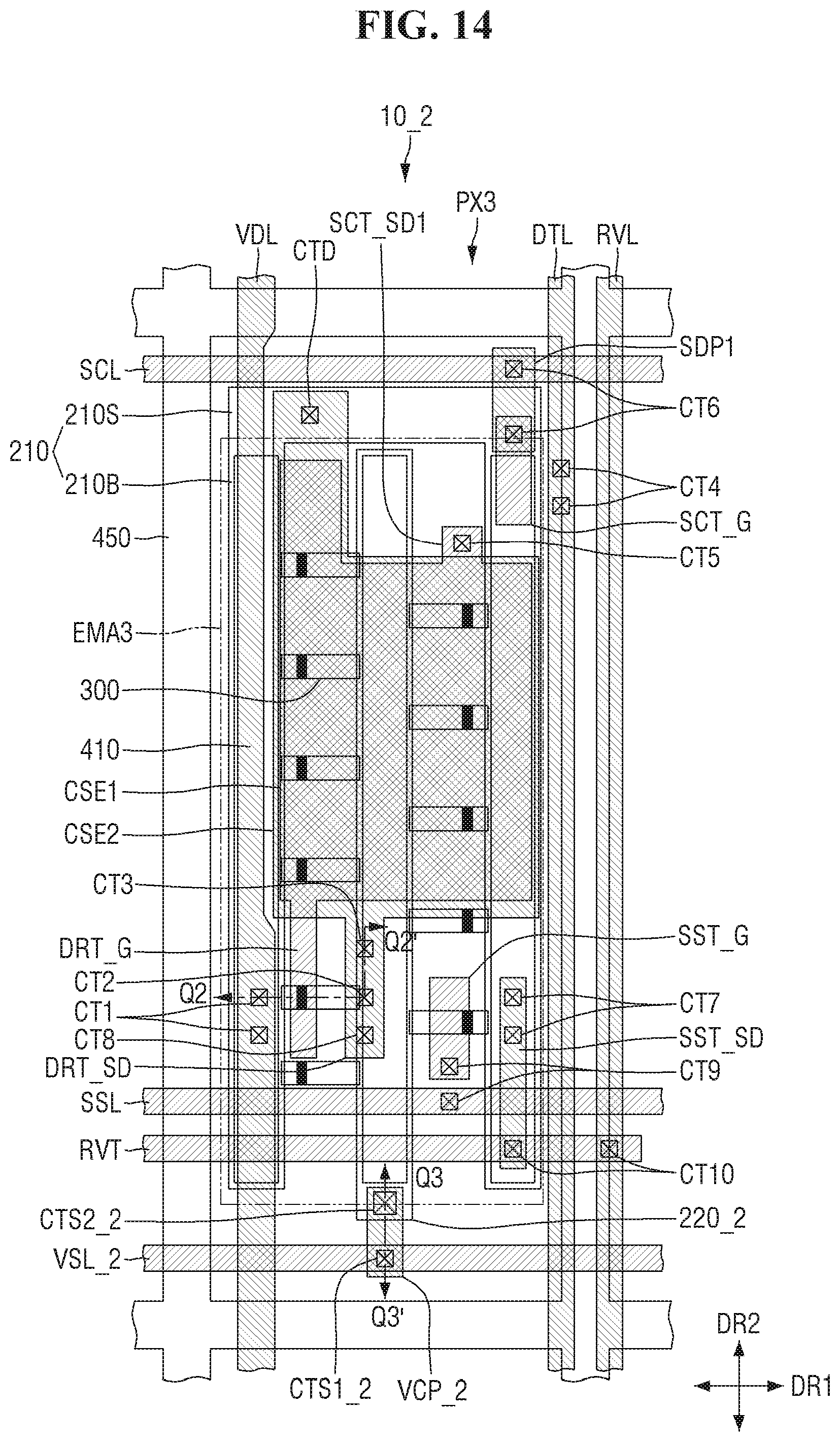 Patent US12433079 Figure 14 – Display device