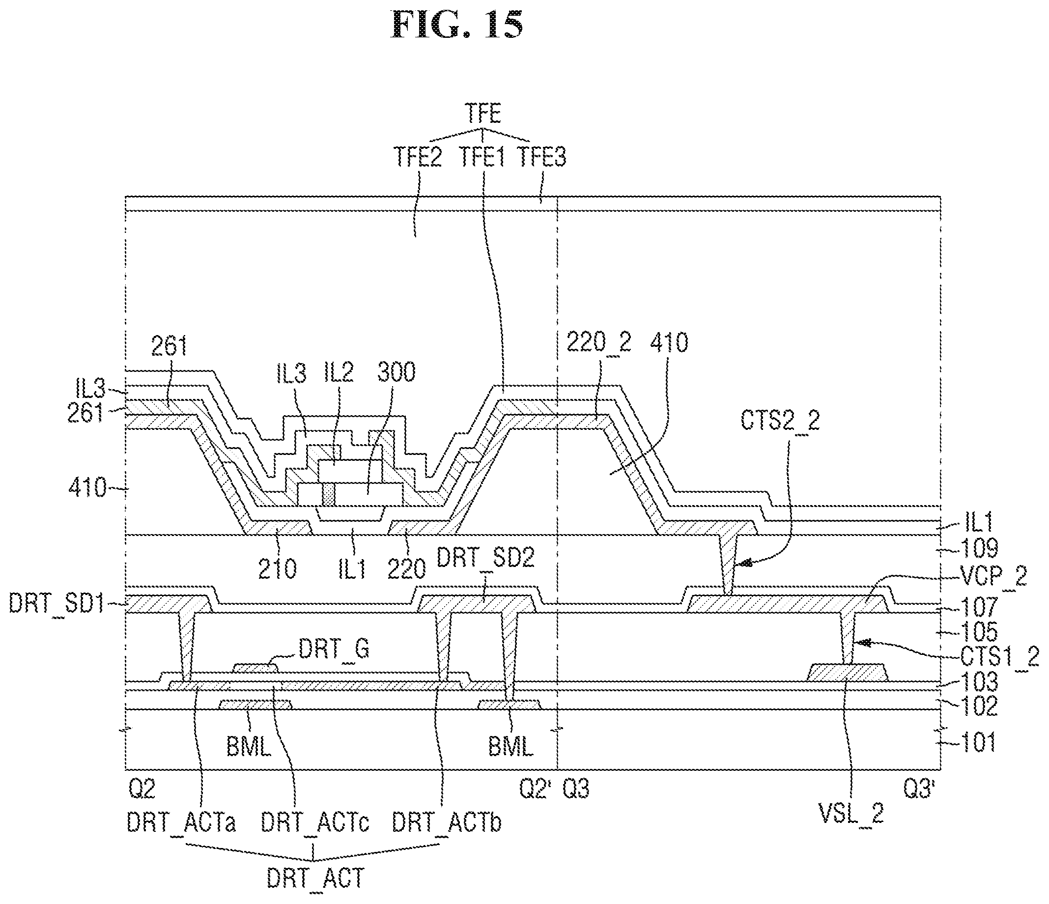 Patent US12433079 Figure 15 – Display device