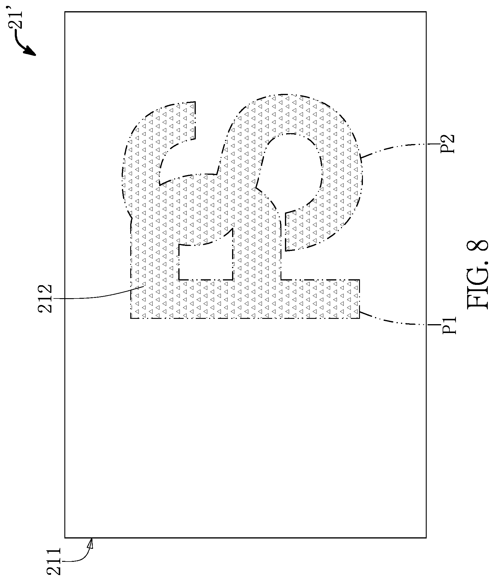 Patent US12433083 Figure 8 – Display device with multi-layered structure for presenting luminous images of different colors