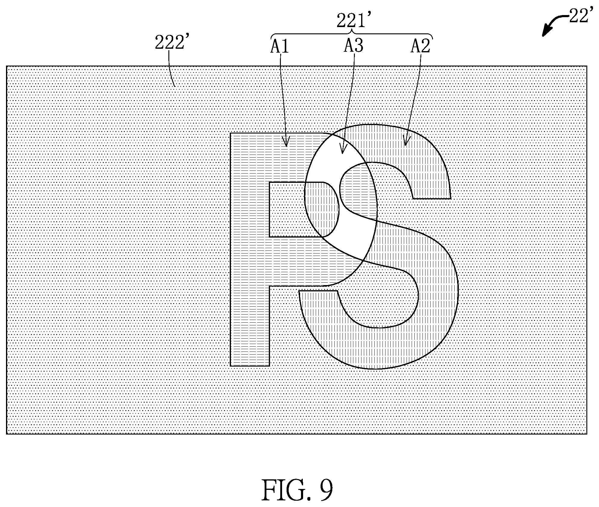 Patent US12433083 Figure 9 – Display device with multi-layered structure for presenting luminous images of different colors