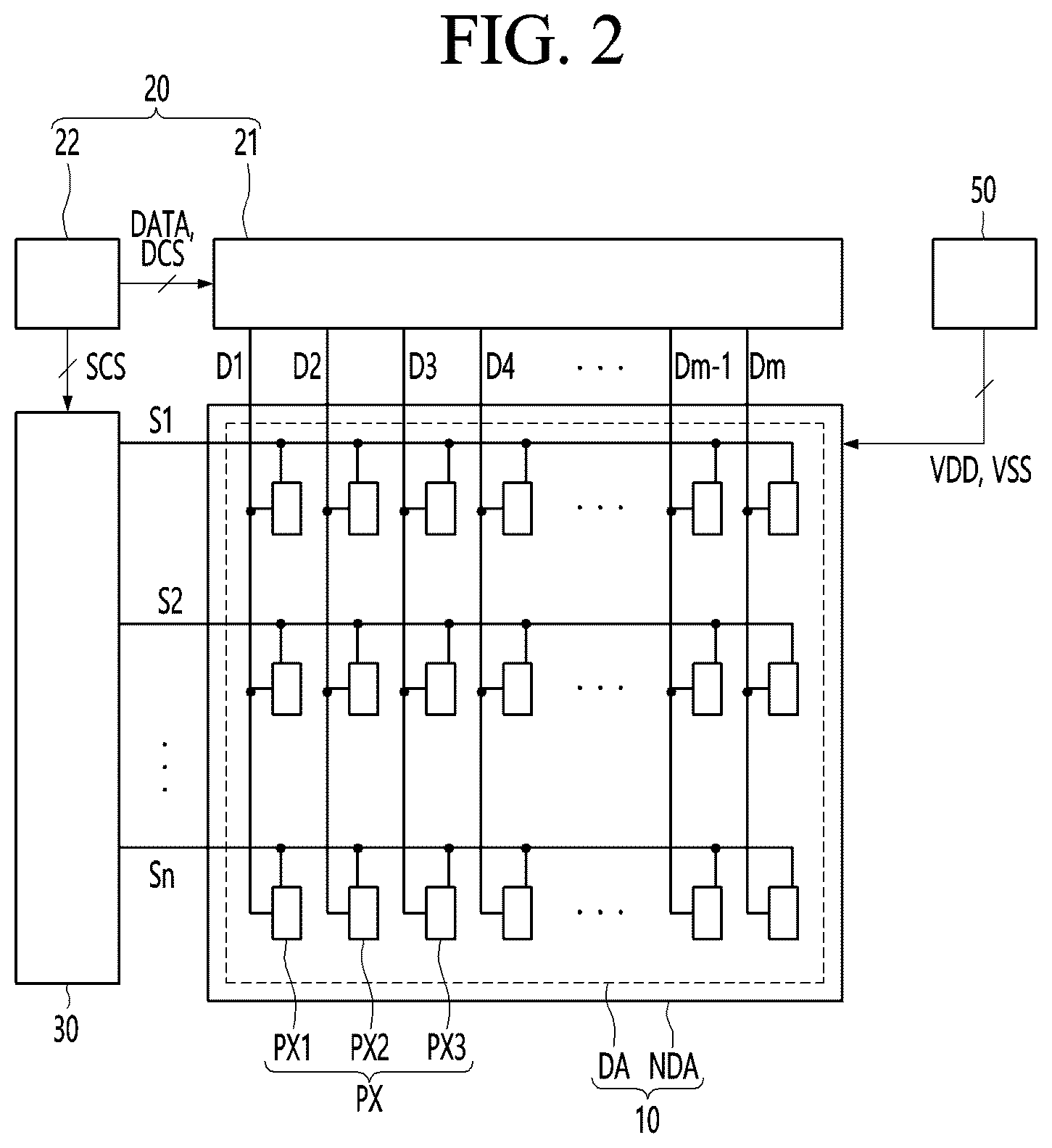 Patent US12433084 Figure 2 – Display device