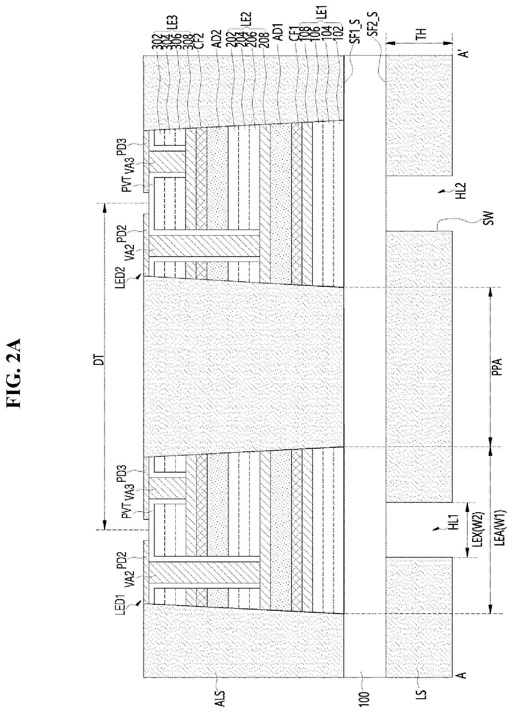 Patent US12433085 Figure 3 – Light emitting device including light shielding layer