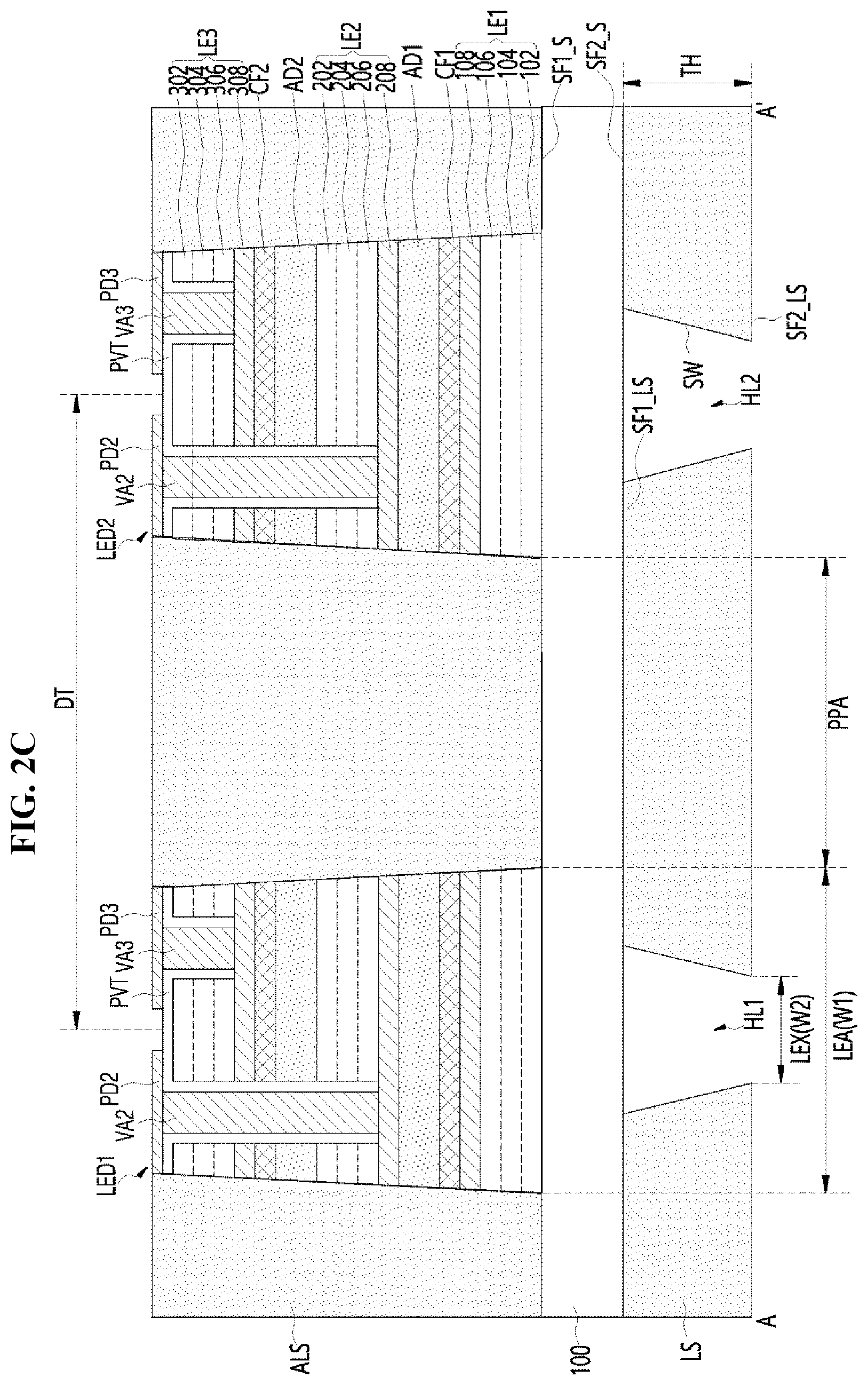 Patent US12433085 Figure 5 – Light emitting device including light shielding layer