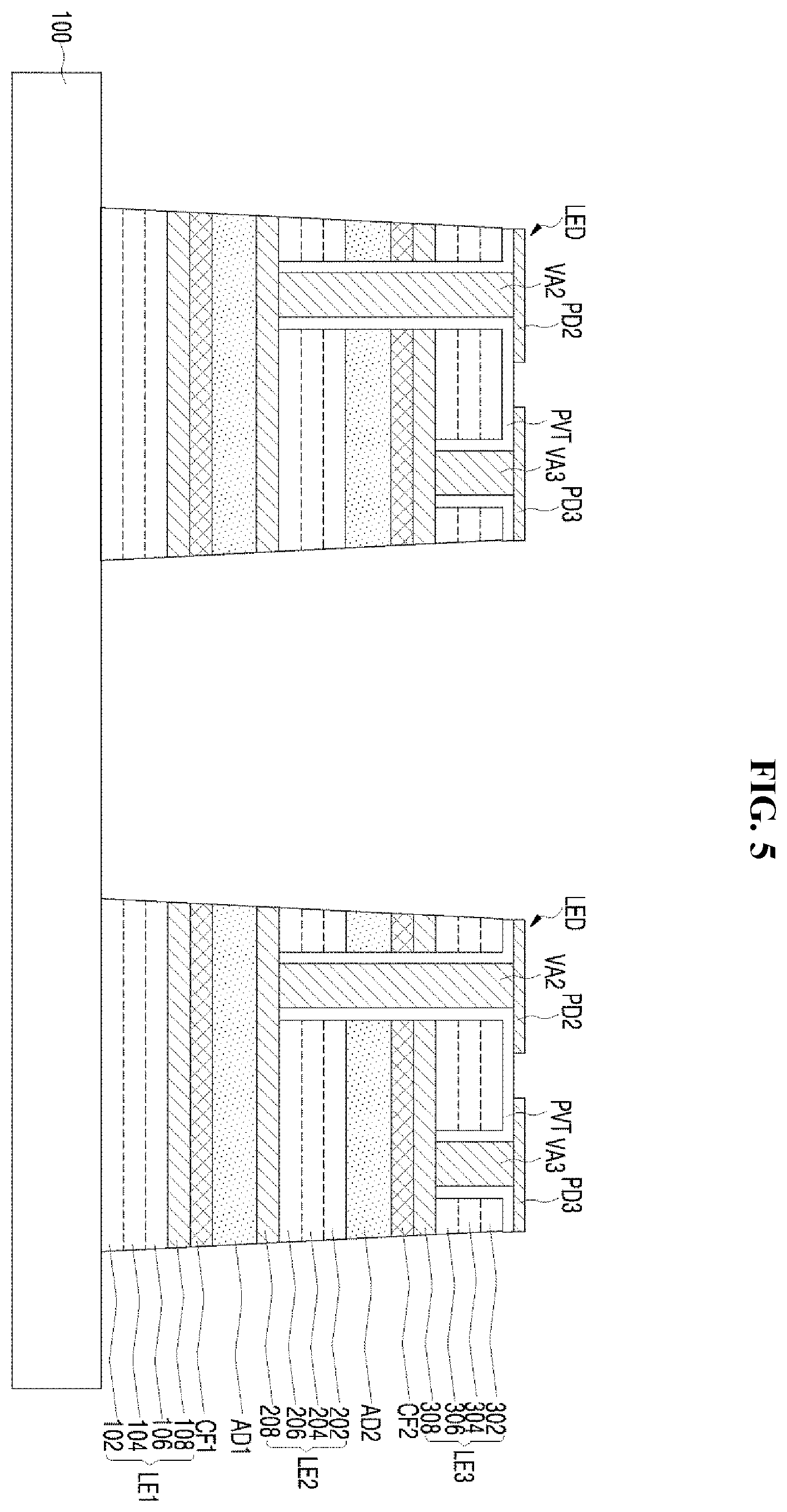 Patent US12433085 Figure 10 – Light emitting device including light shielding layer