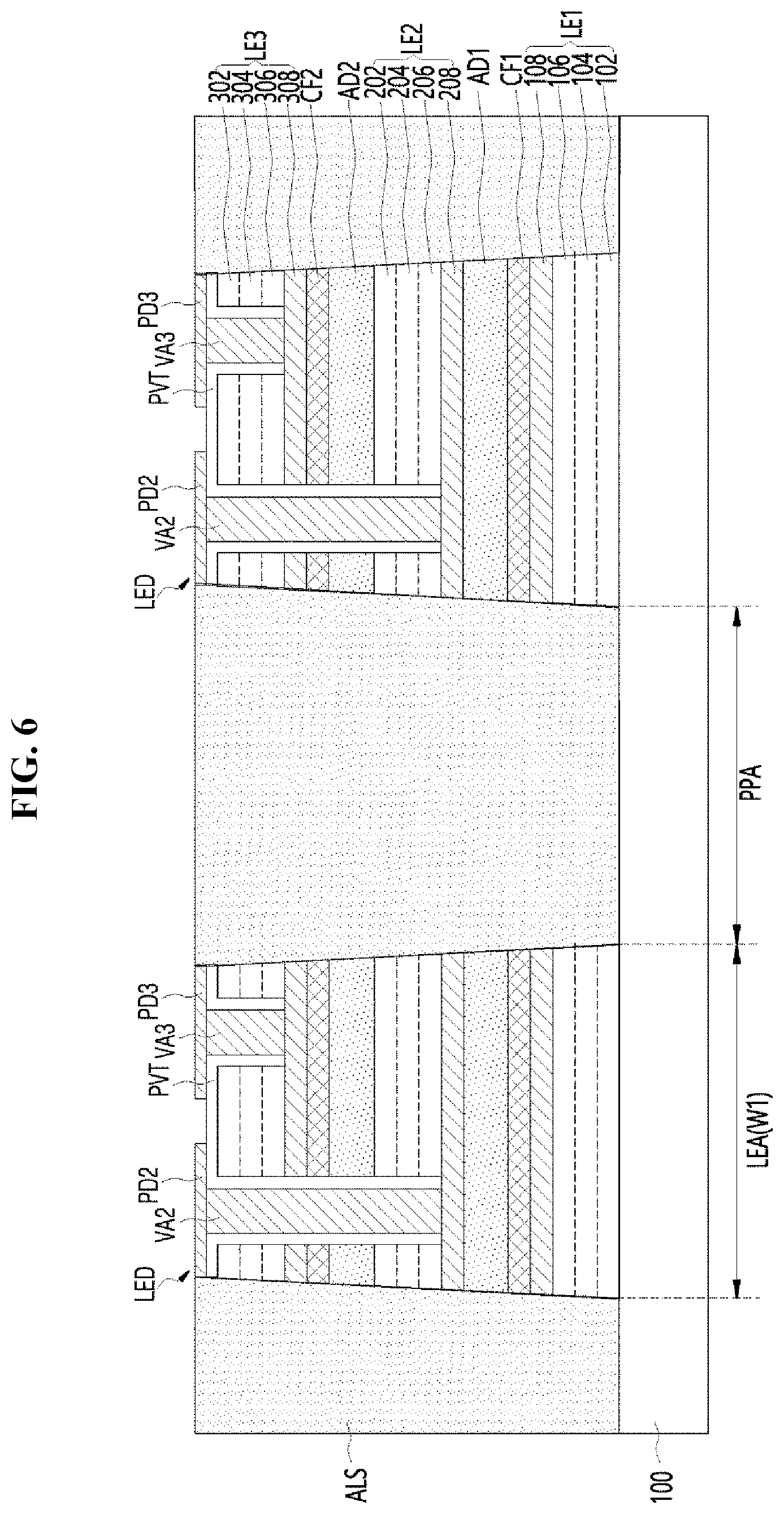 Patent US12433085 Figure 11 – Light emitting device including light shielding layer