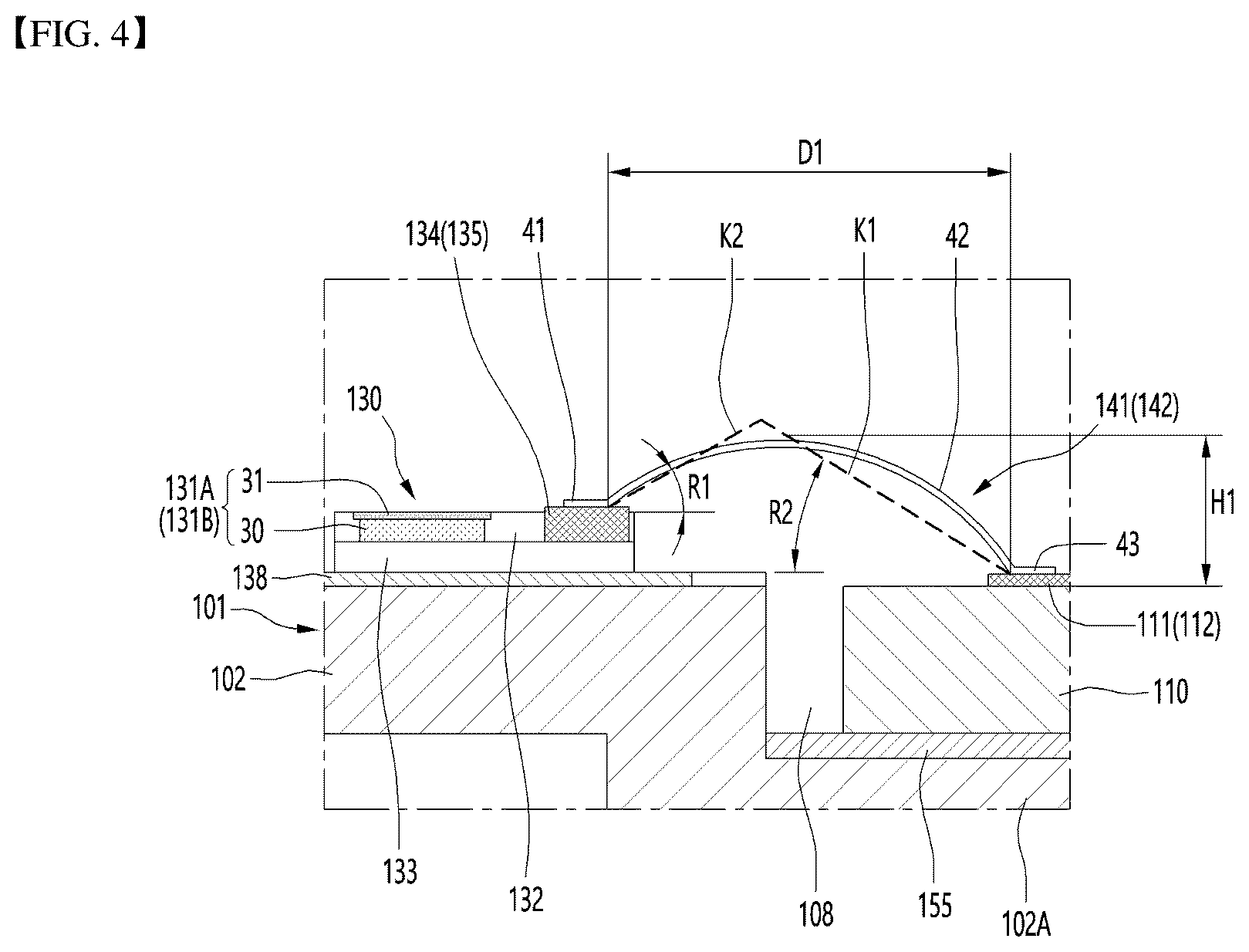 Patent US12433086 Figure 3 – Lighting module and lighting device comprising same