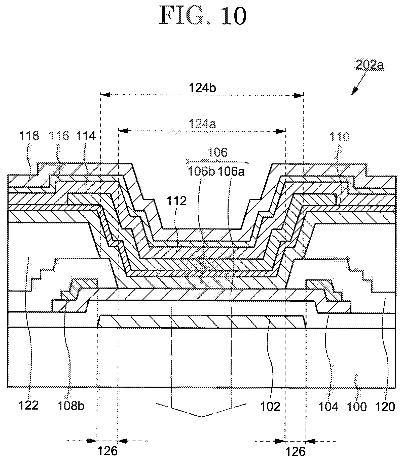 Patent US12433090 Figure 10 – Organic electroluminescence element including carrier injection amount control electrode