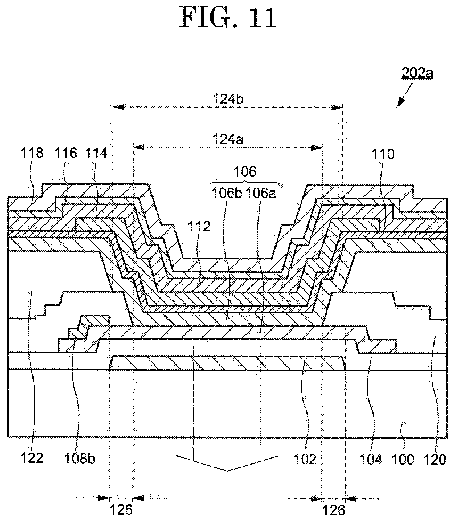 Patent US12433090 Figure 11 – Organic electroluminescence element including carrier injection amount control electrode