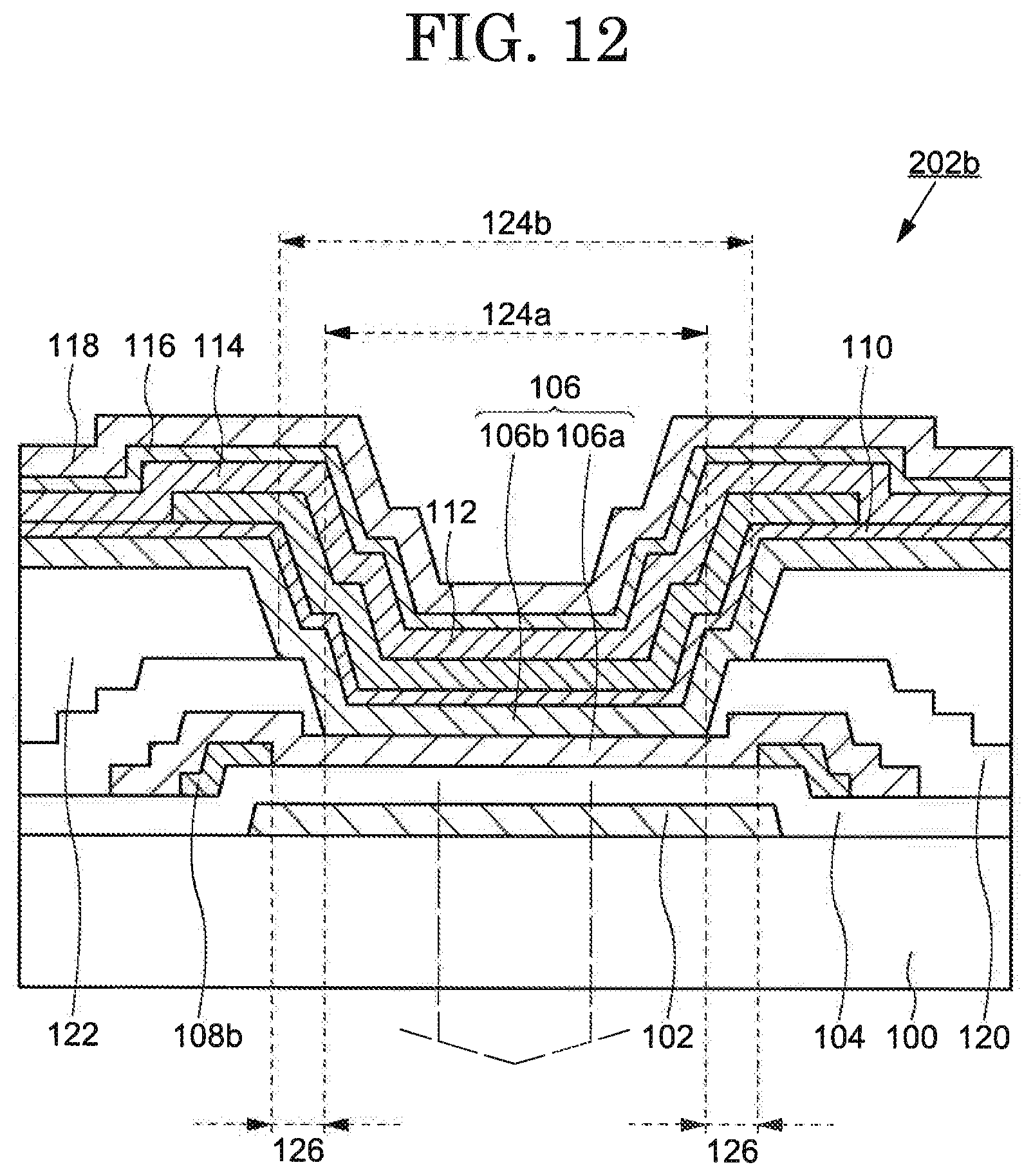 Patent US12433090 Figure 12 – Organic electroluminescence element including carrier injection amount control electrode