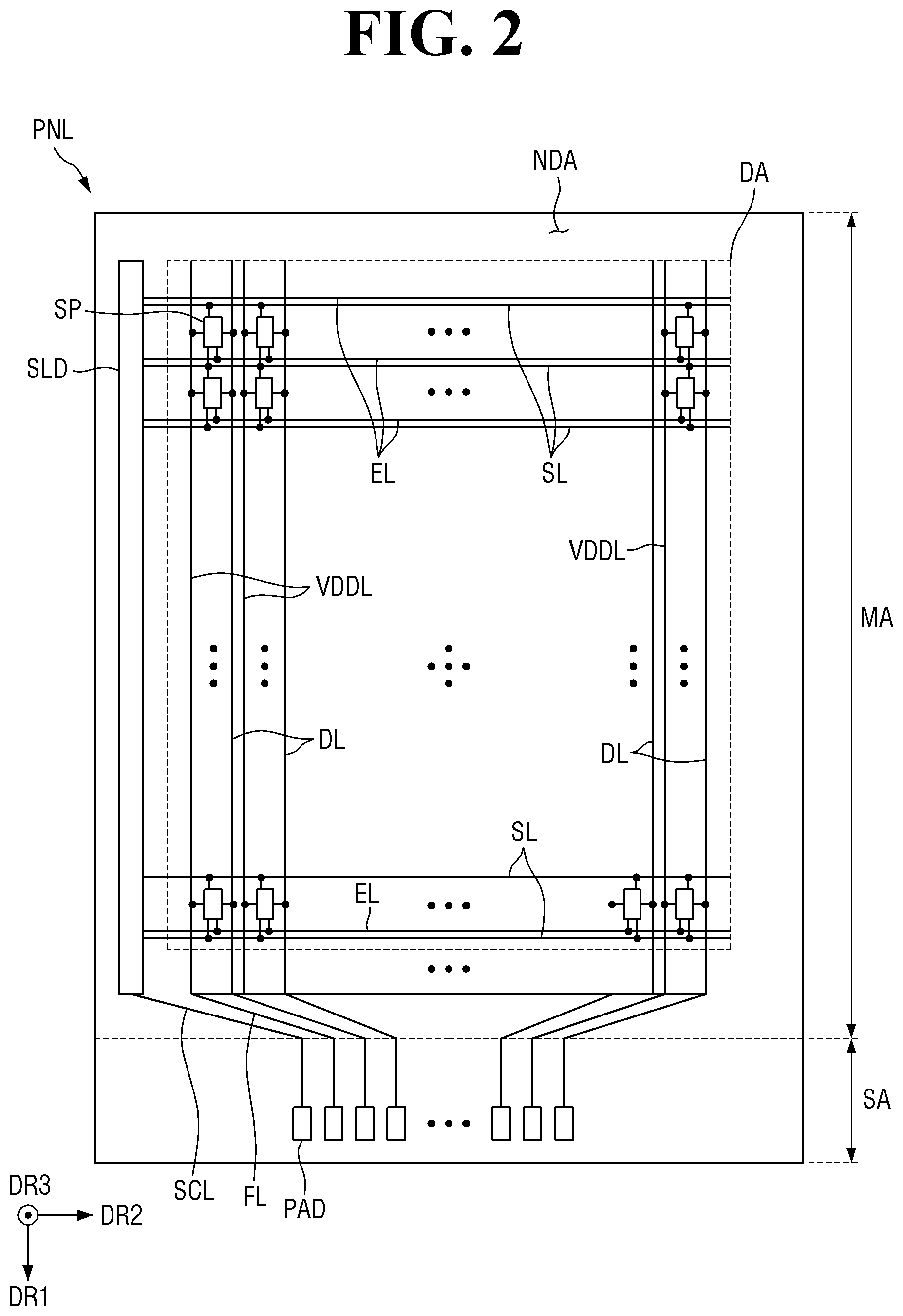 Patent US12433092 Figure 2 – Display device