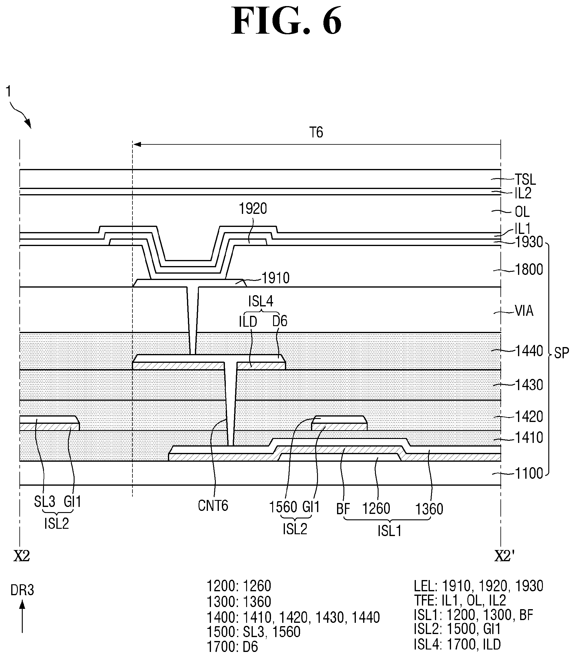 Patent US12433092 Figure 6 – Display device
