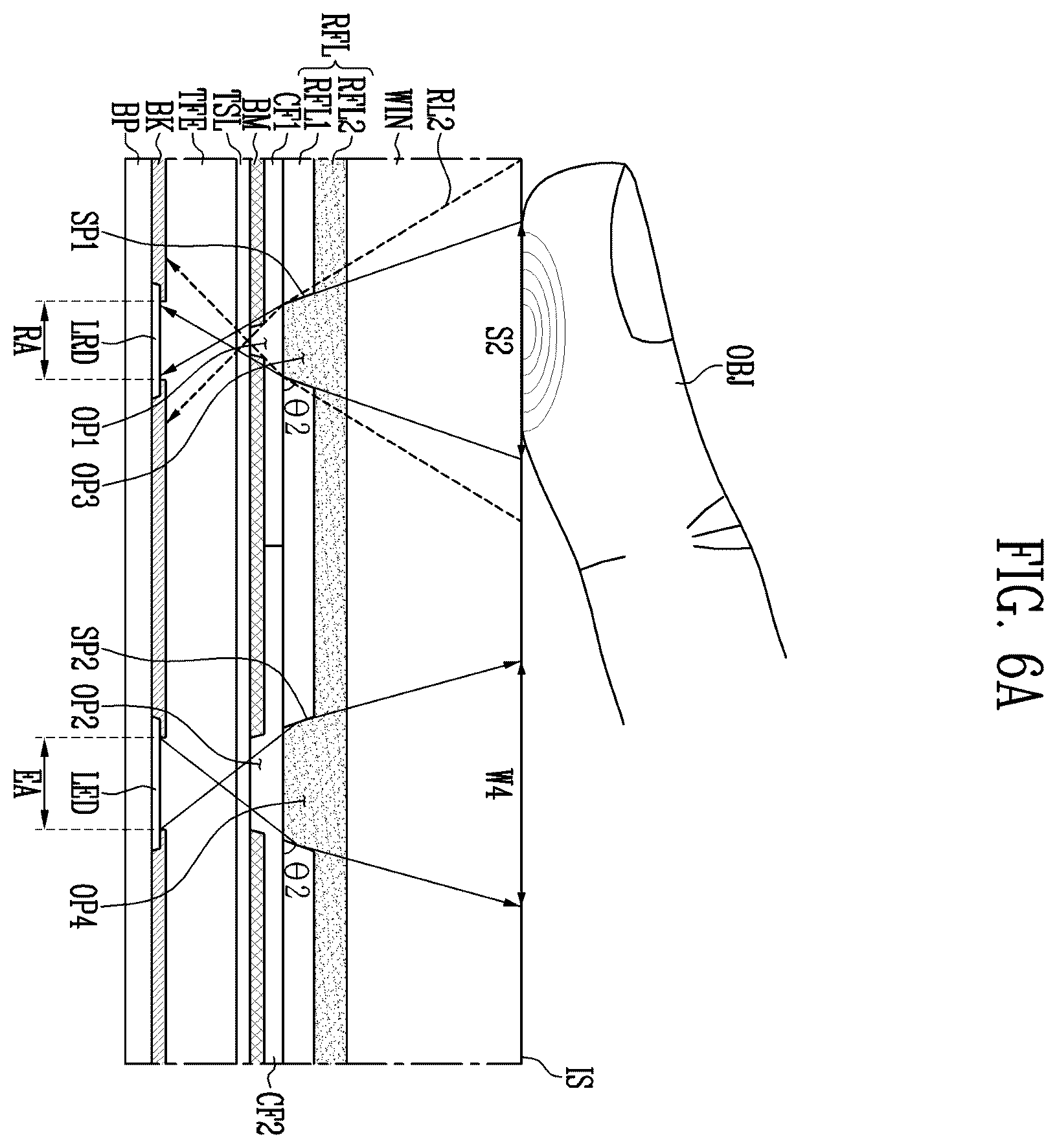 Patent US12433093 Figure 7 – Display device including a photo sensor