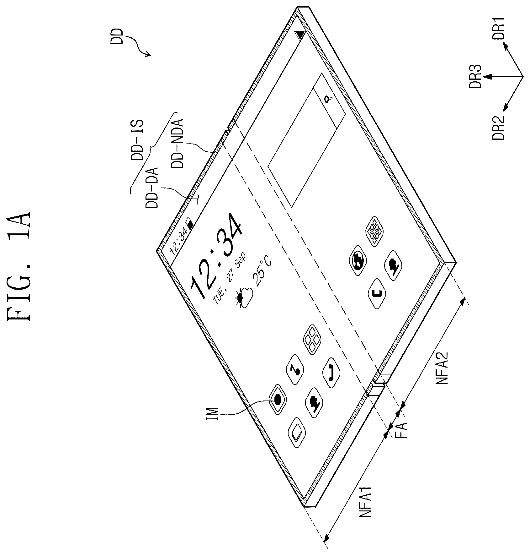 Patent US12433095 — Display device — Figure 1