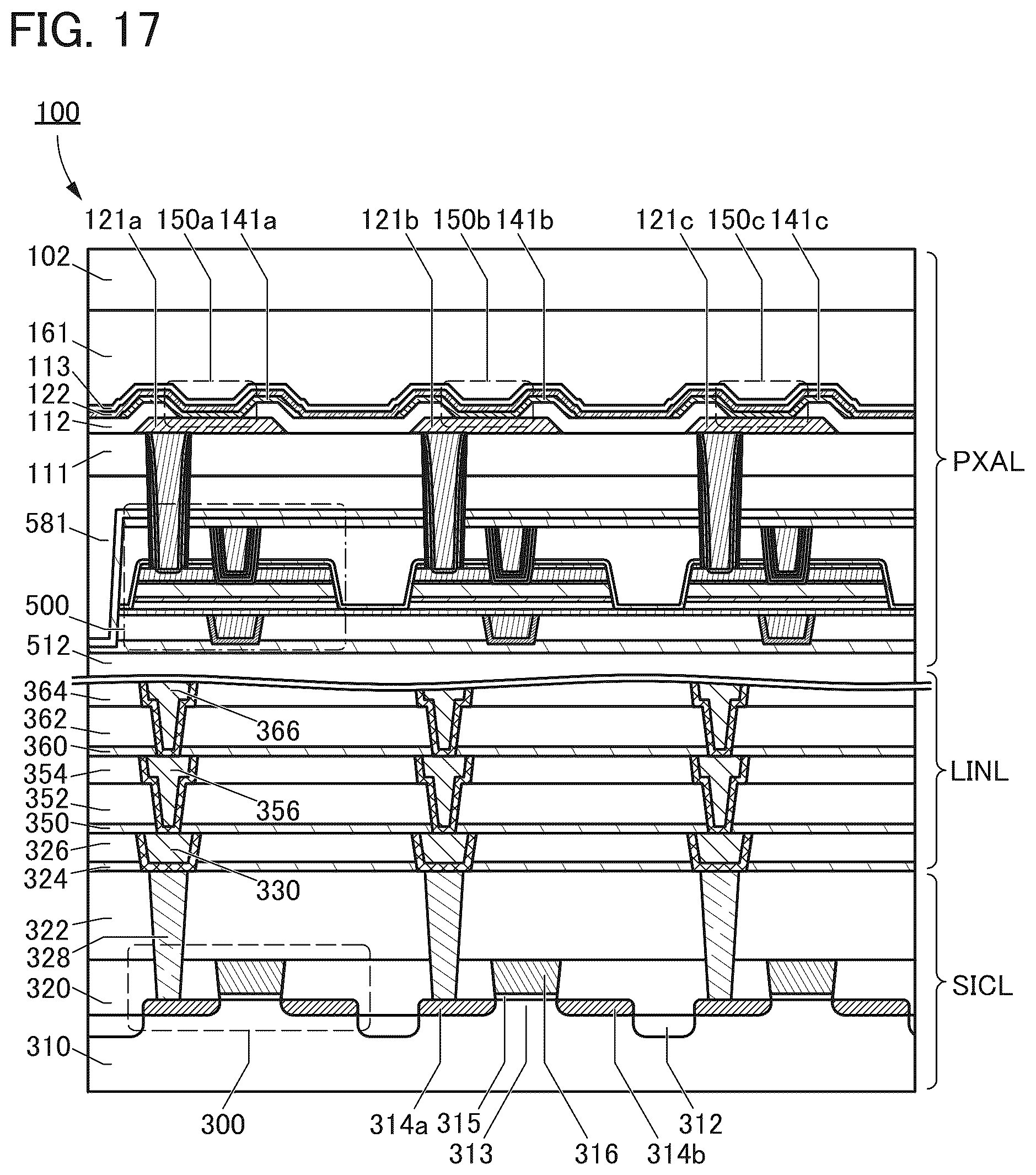 Patent US12433096 Figure 17 – Display apparatus and electronic device