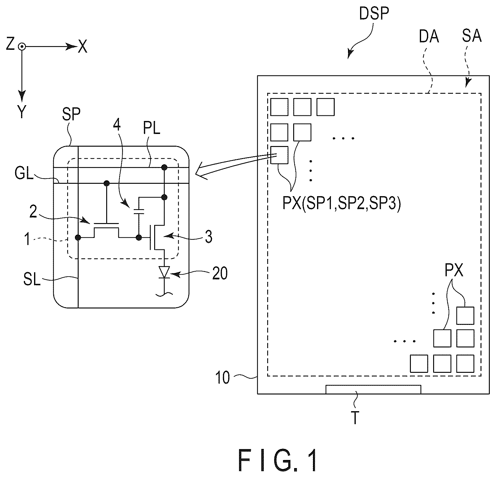 Patent US12433097 — Method of manufacturing display device — Figure 1