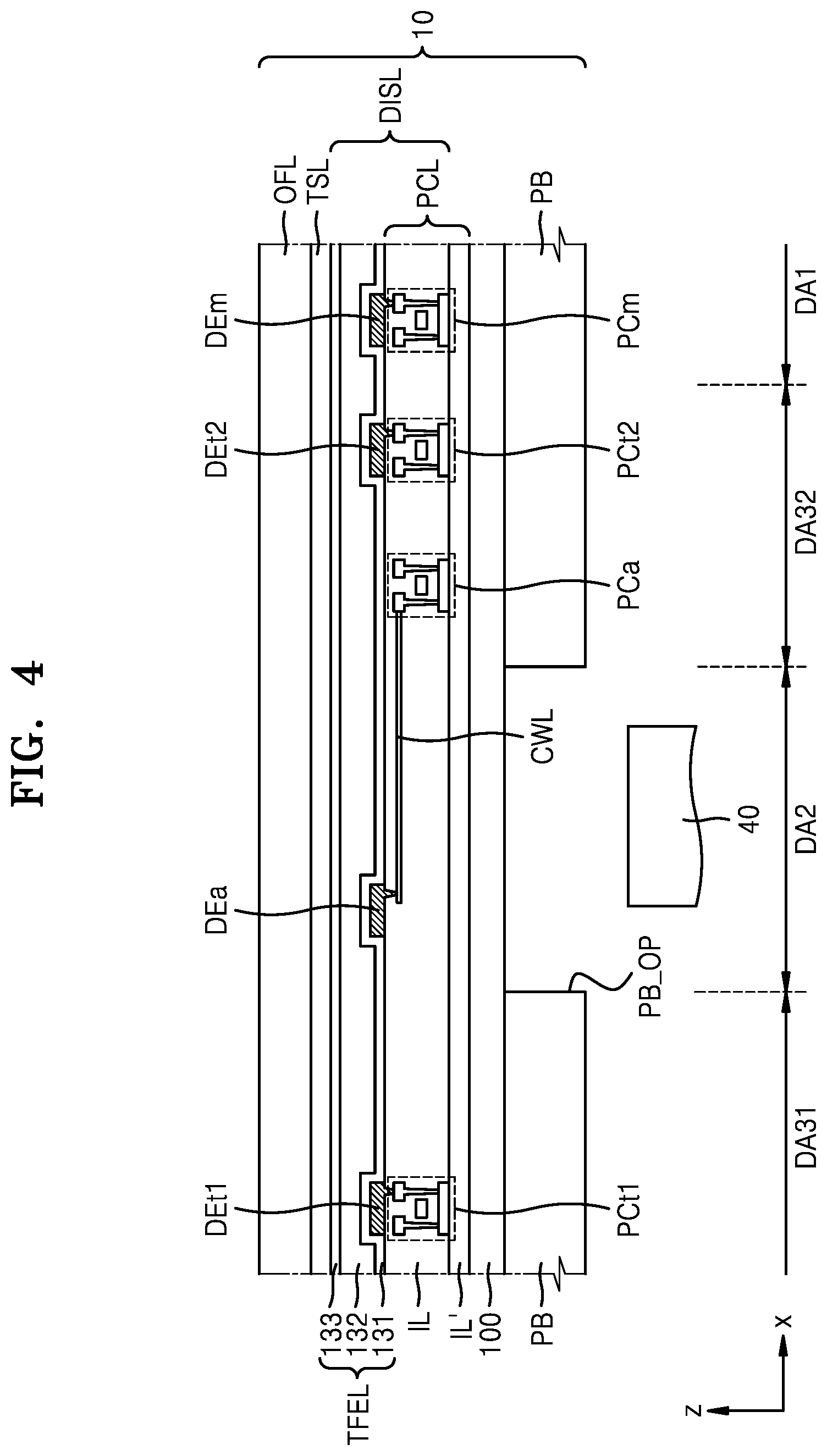 Patent US12433099 Figure 4 – Display panel and display apparatus including the same