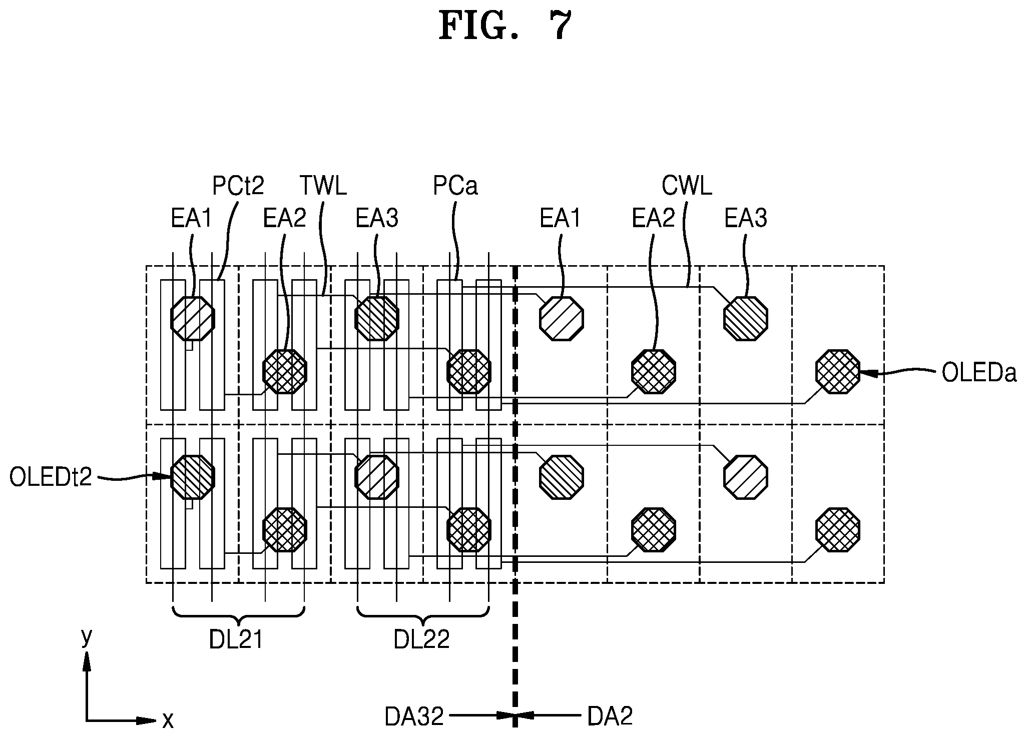 Patent US12433099 Figure 7 – Display panel and display apparatus including the same
